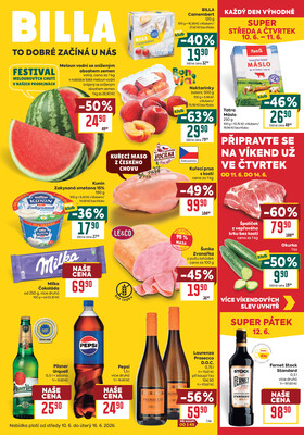 BILLA malý leták od 10.6. do 16.6.2026
