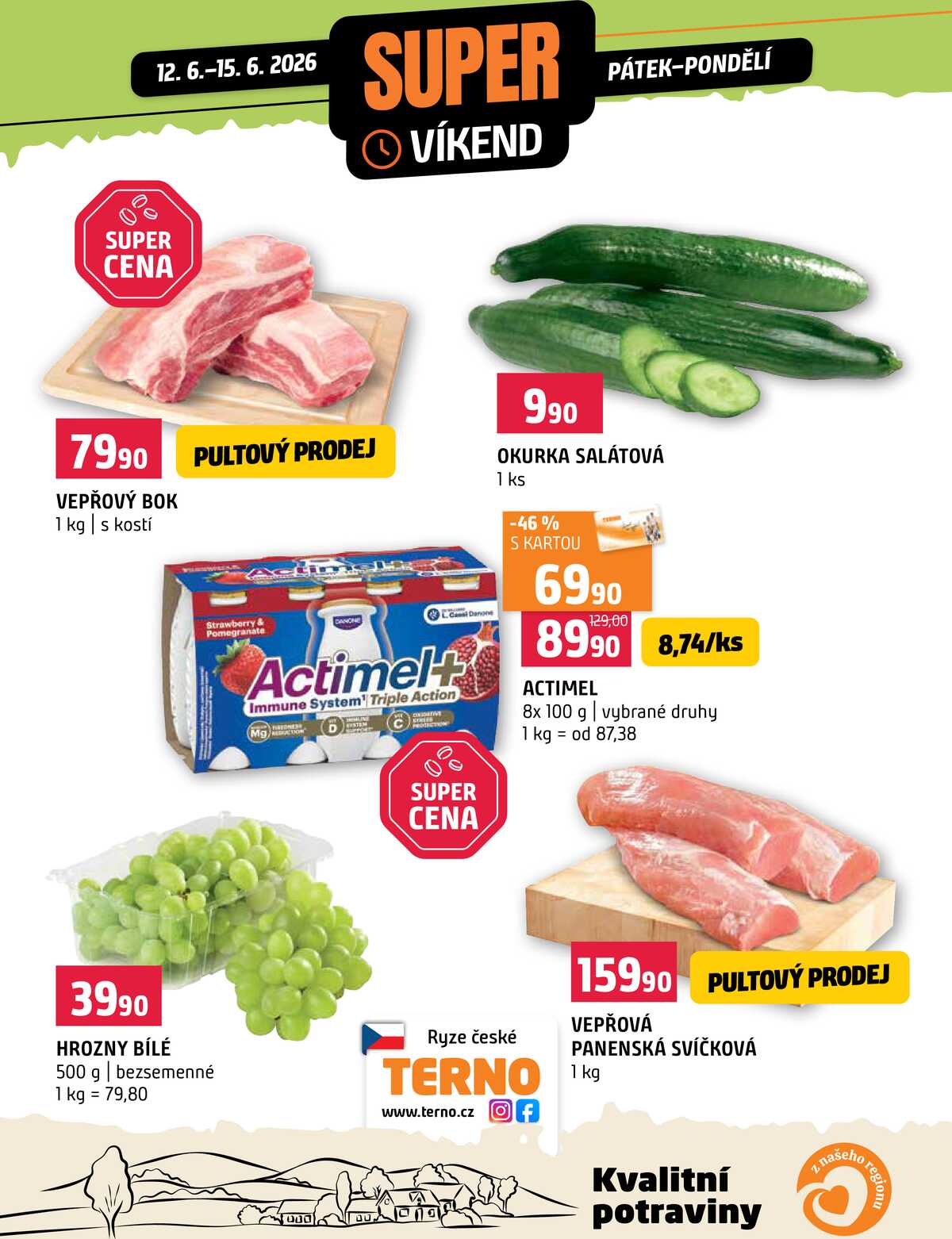 Terno Víkendová akce od 12.6. do 15.6.2026 strana 1