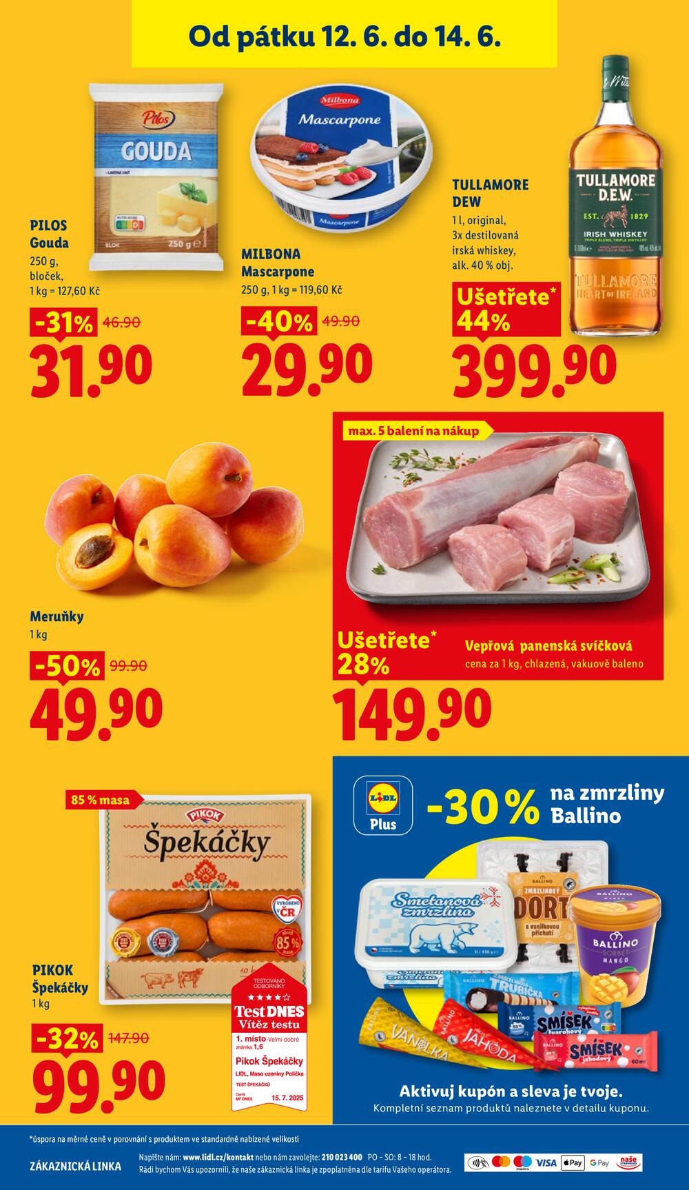 Lidl Čtvrtek od 11.6. do 14.6.2026