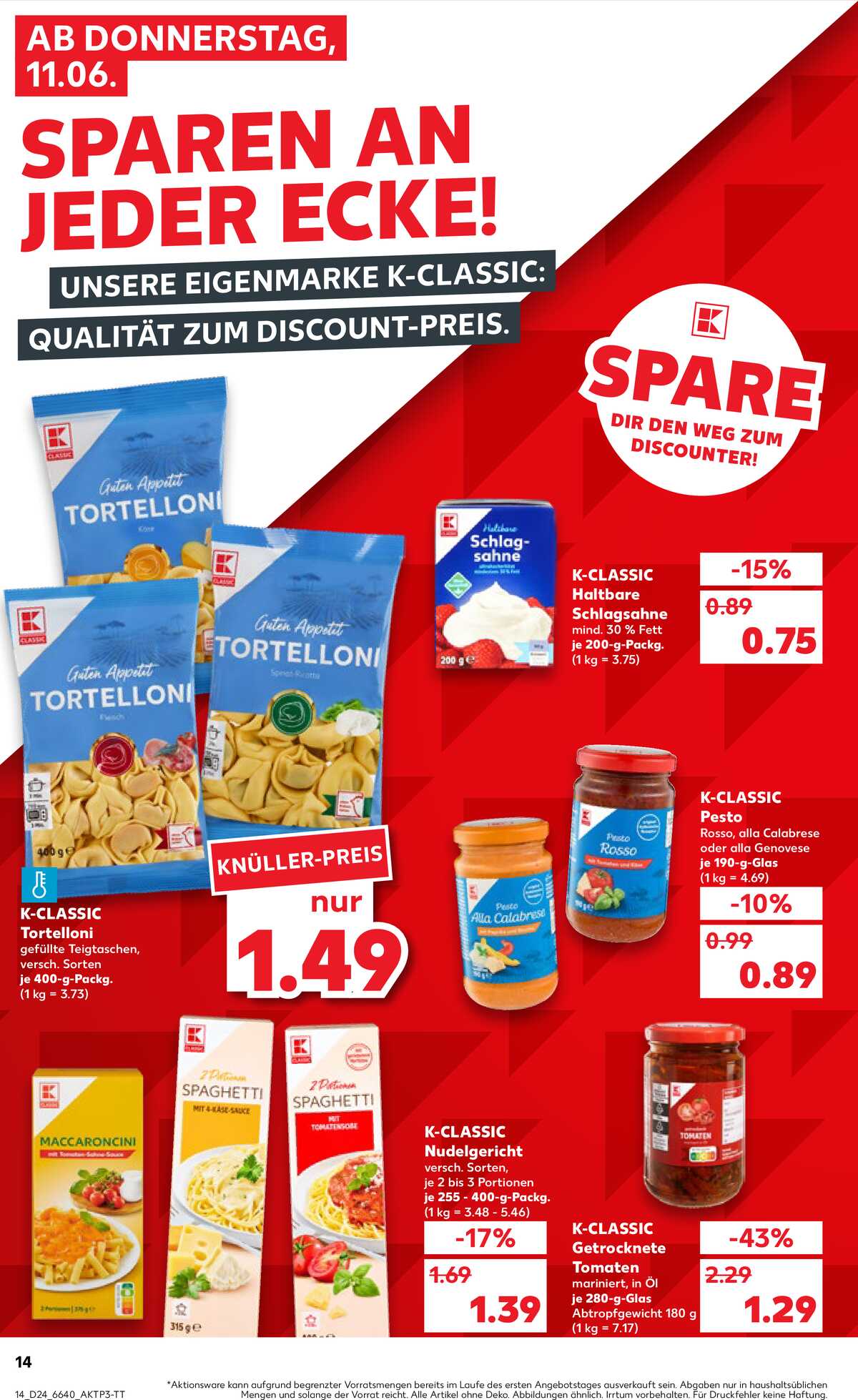 Leták Kaufland Německo 11.6.-17.6.2026 strana 14
