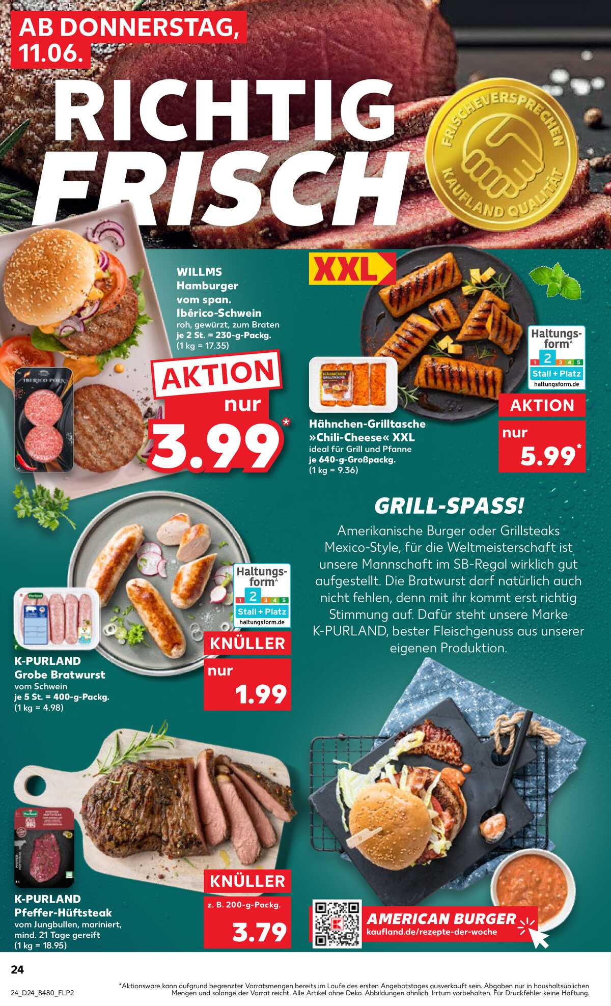 Leták Kaufland Německo 11.6.-17.6.2026 strana 24