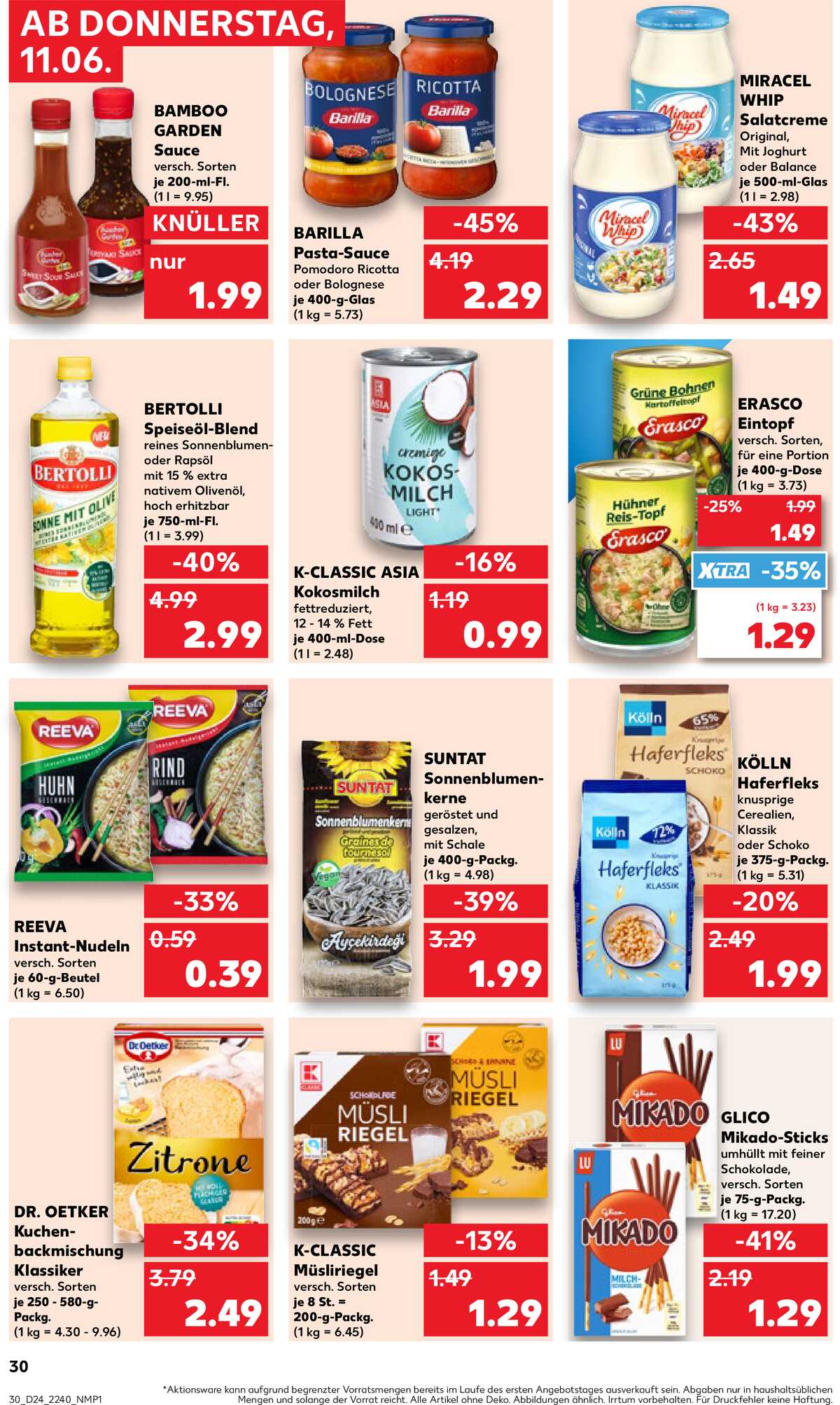 Leták Kaufland Německo 11.6.-17.6.2026 strana 30