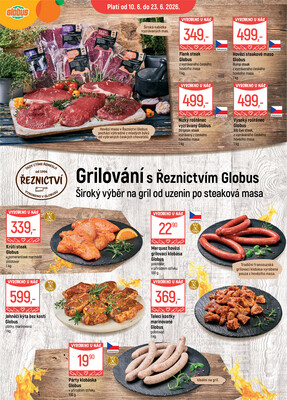 Akční leták Globus 10.6. - 23.6.2026 - Globus Jenišov u Karlových Varů
