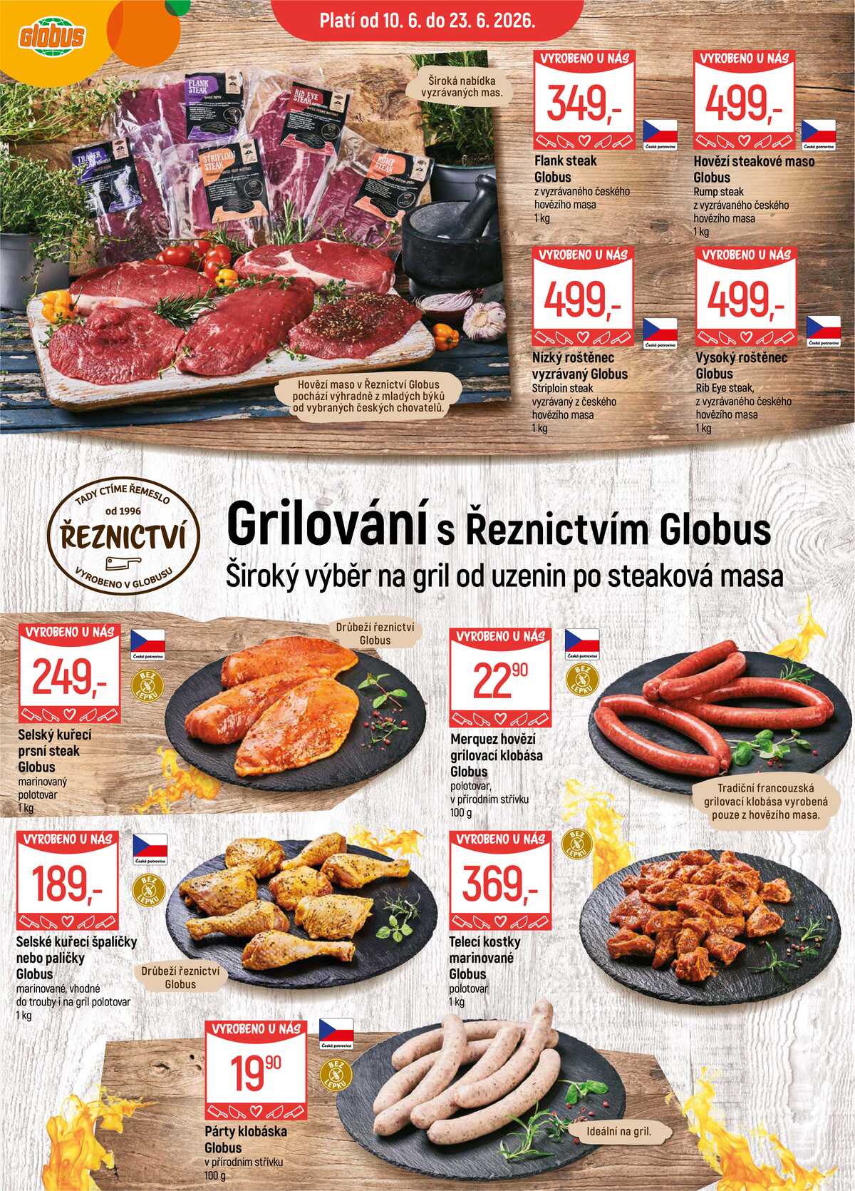Akční leták Globus 10.6. - 23.6.2026 - Globus Olomouc strana 1