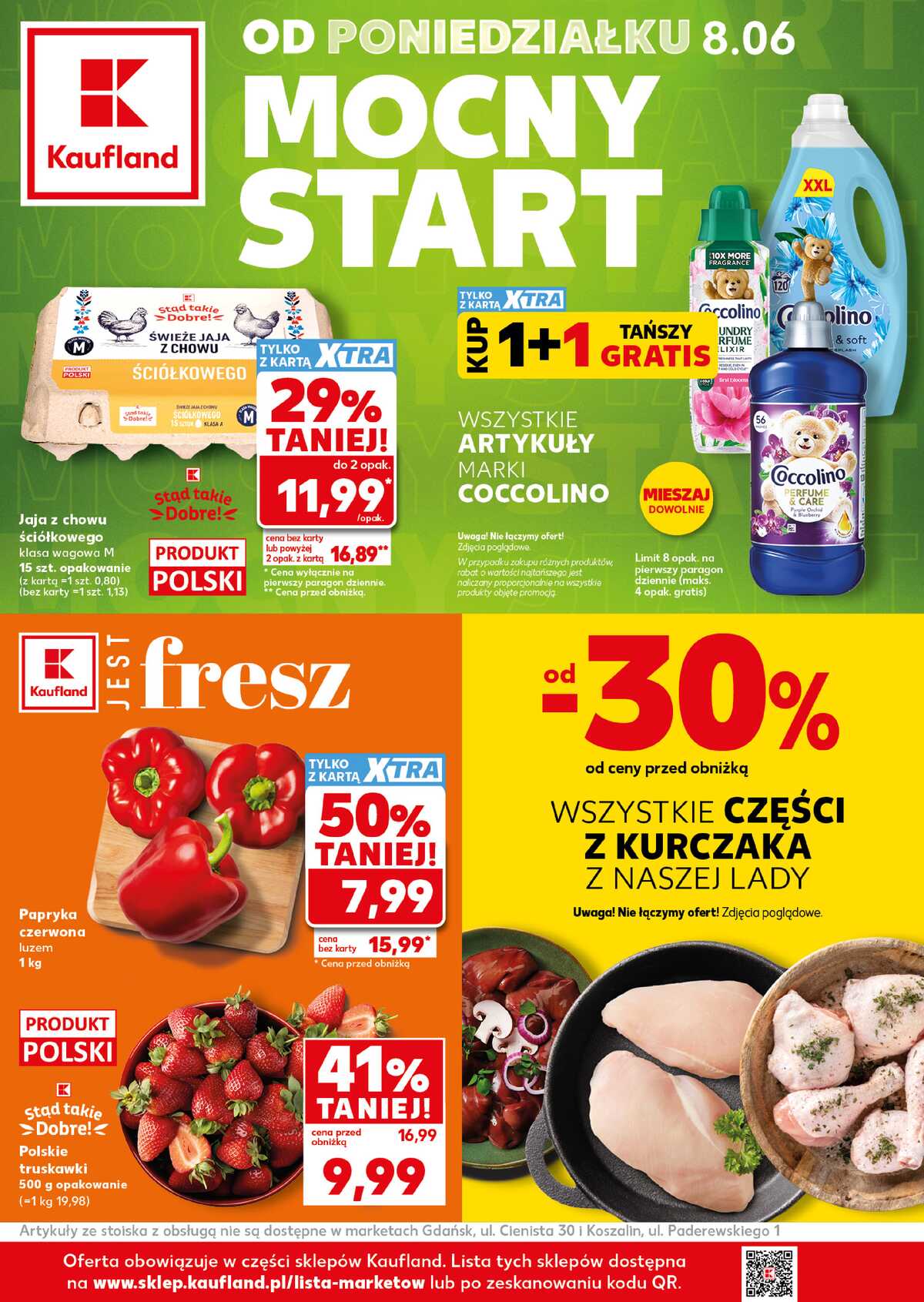 Leták Kaufland Polsko 8.6.-10.6.2026 - Silný start strana 1