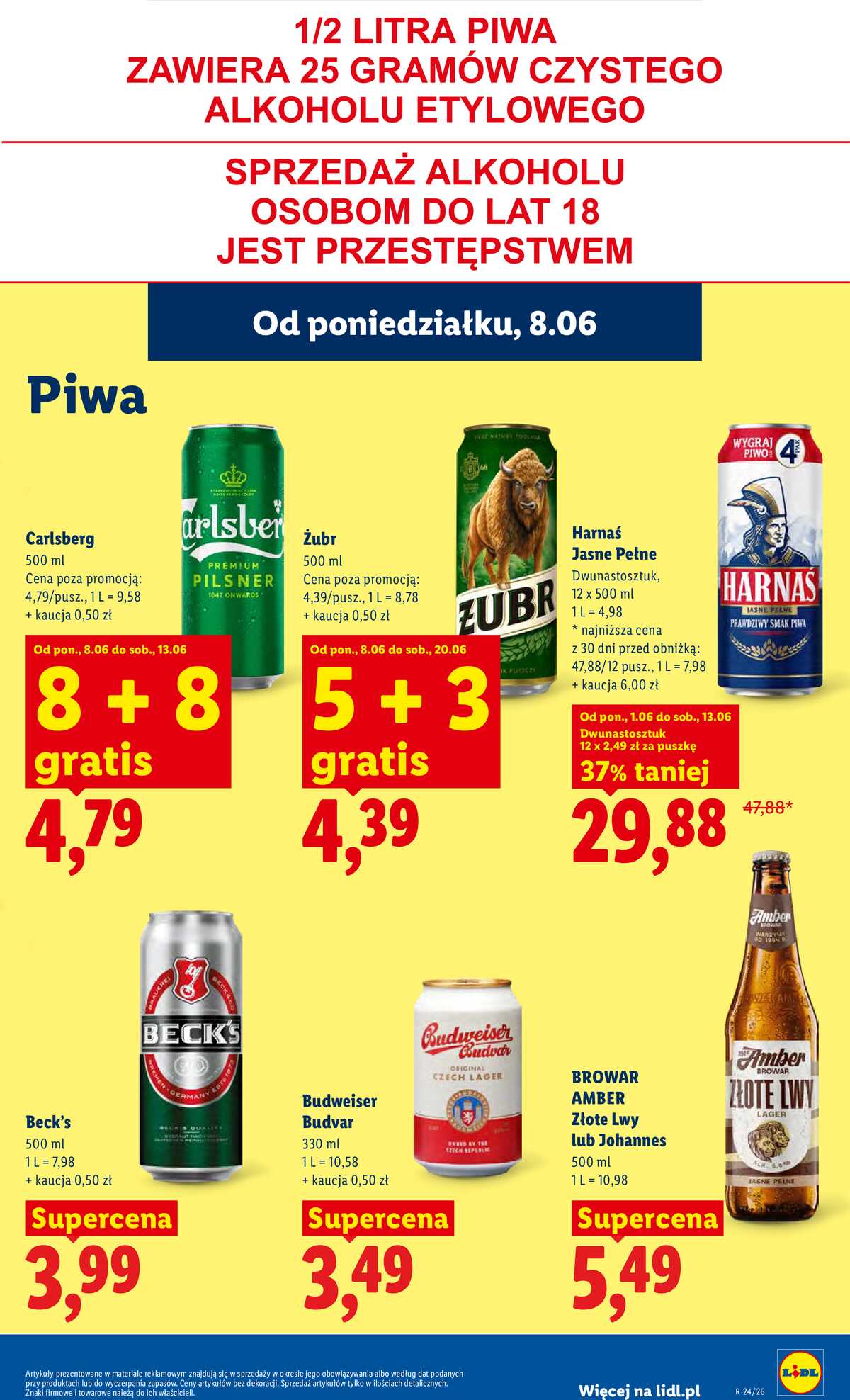 Leták Lidl Polsko 8.6.-10.6.2026 - Leták platí od 8. do 10. června strana 63