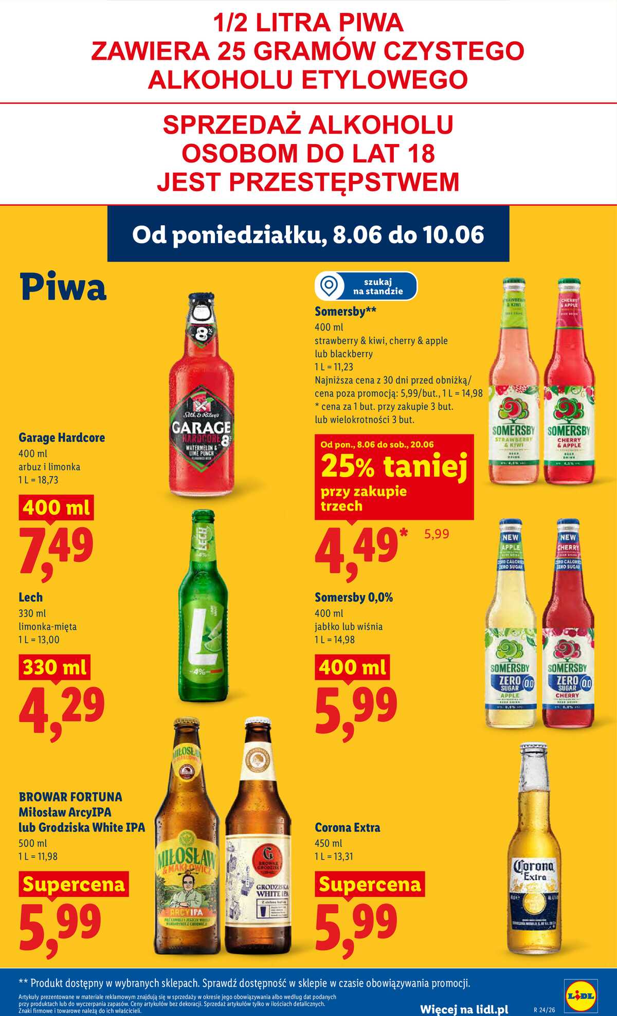 Leták Lidl Polsko 8.6.-10.6.2026 - Leták platí od 8. do 10. června strana 65