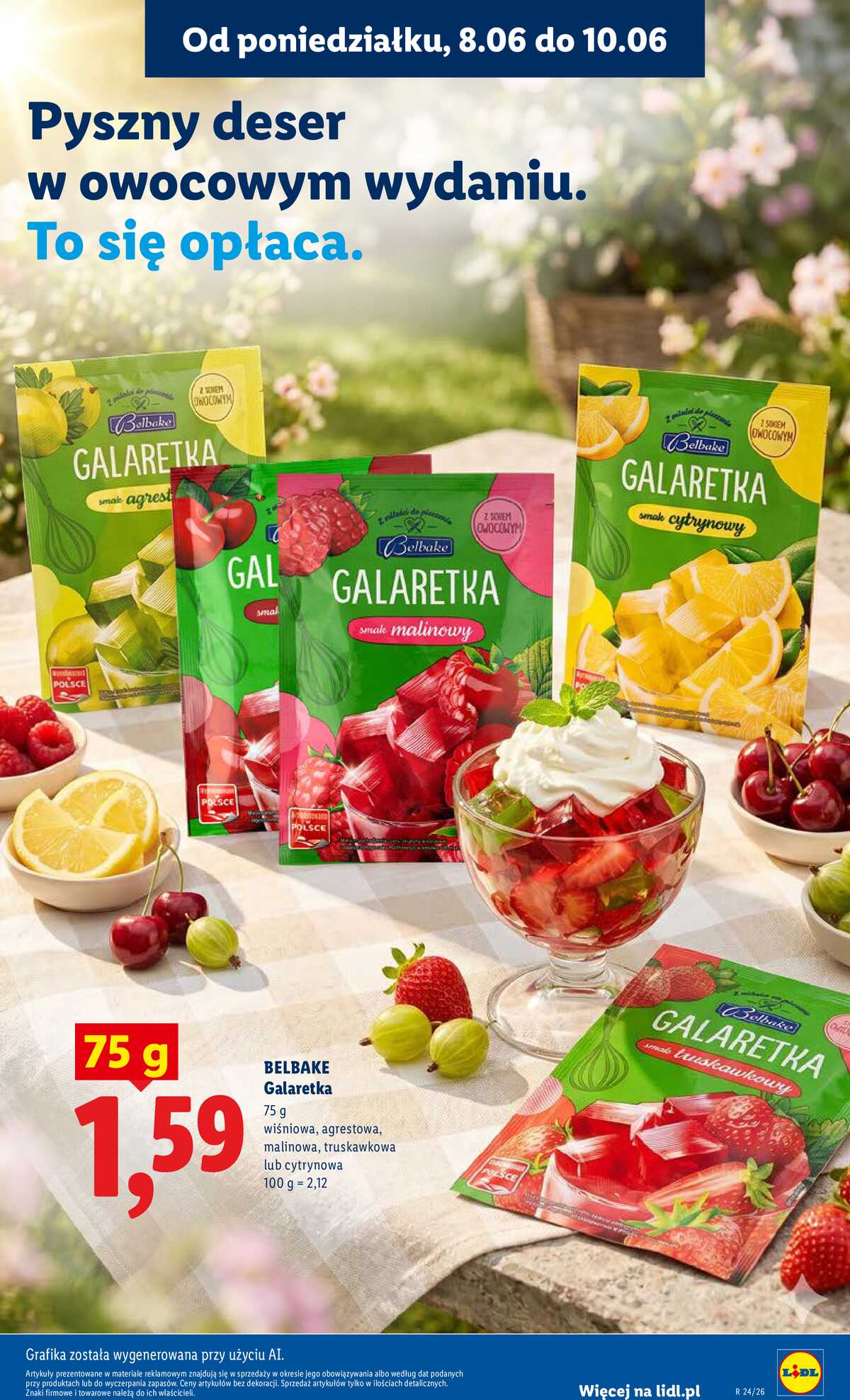 Leták Lidl Polsko 8.6.-10.6.2026 - Leták platí od 8. do 10. června strana 77