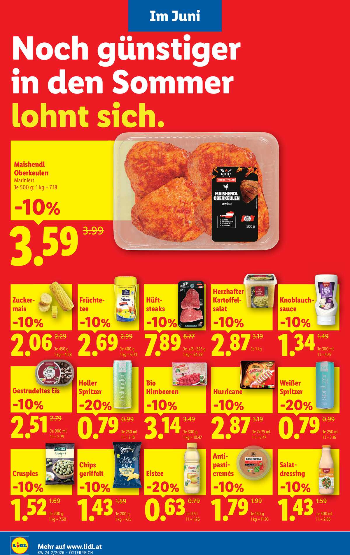 Leták Lidl Rakousko 11.6.-17.6.2026 strana 2