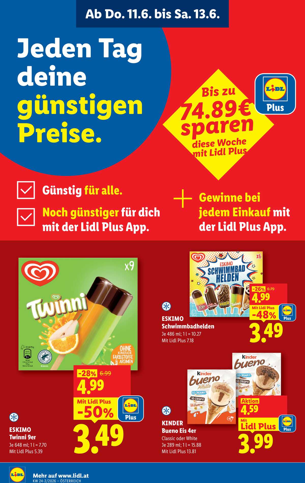 Leták Lidl Rakousko 11.6.-17.6.2026 strana 4
