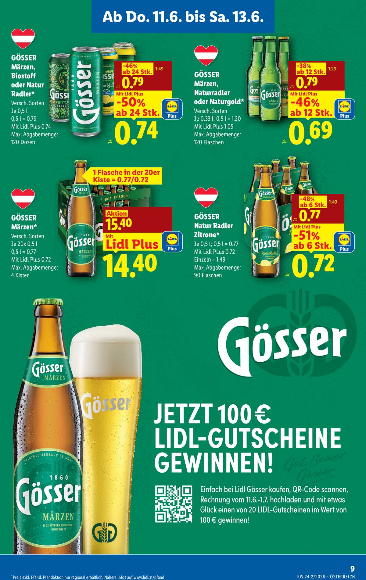 Leták Lidl Rakousko 11.6.-17.6.2026 strana 11