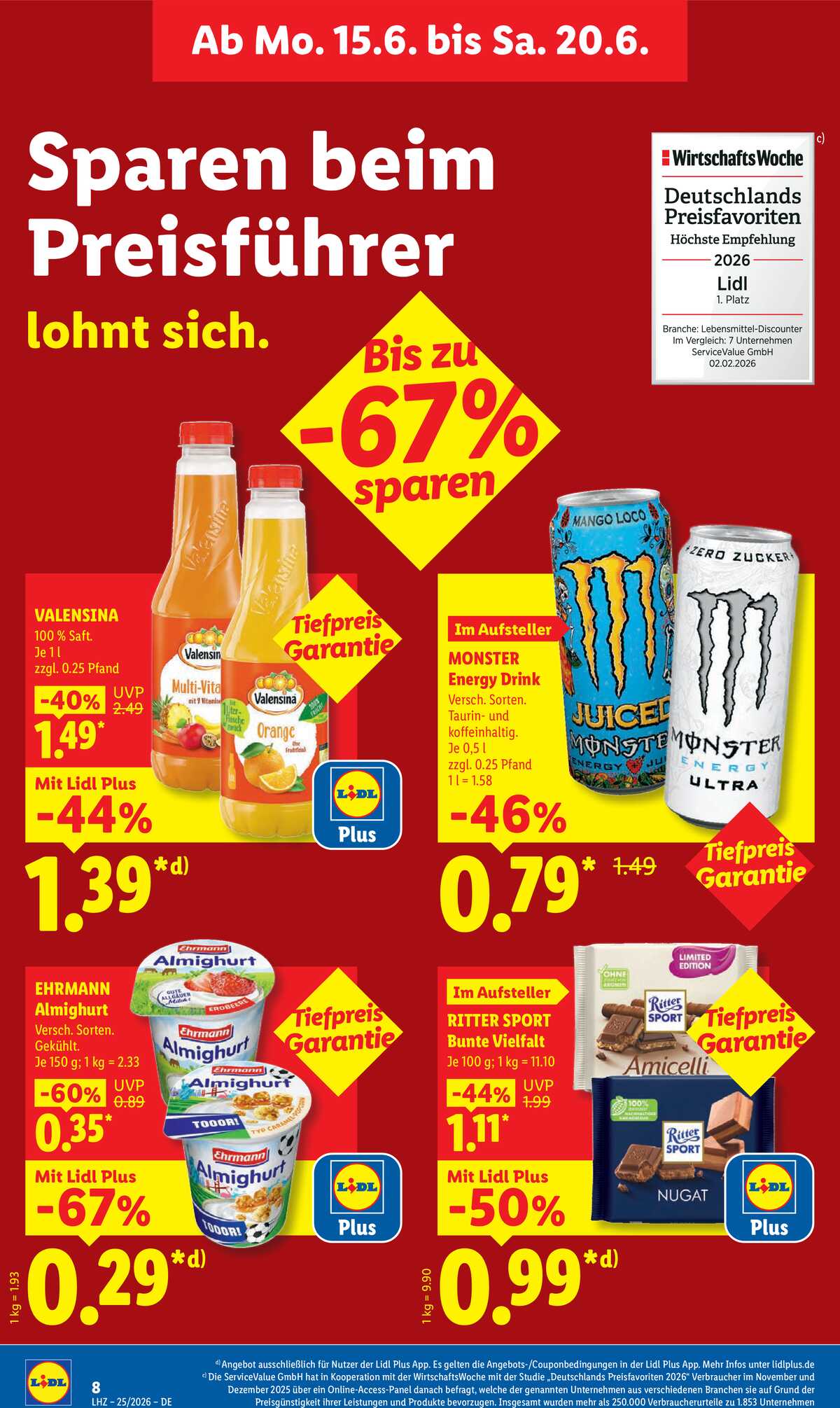 Leták Lidl Německo 15.6.-20.6.2026 strana 18