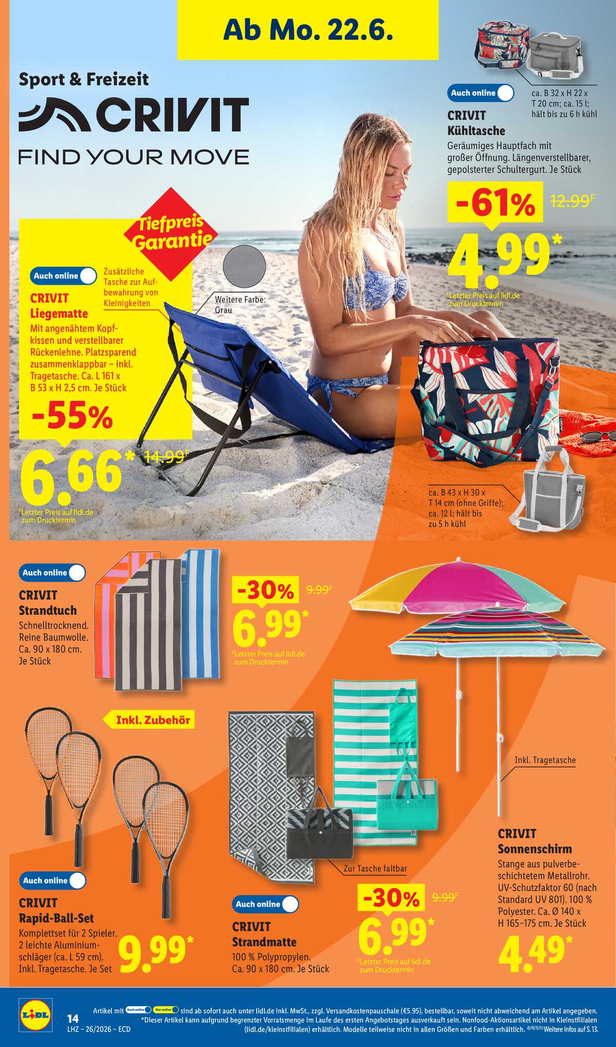 Leták Lidl Německo 22.6.-27.6.2026 strana 10