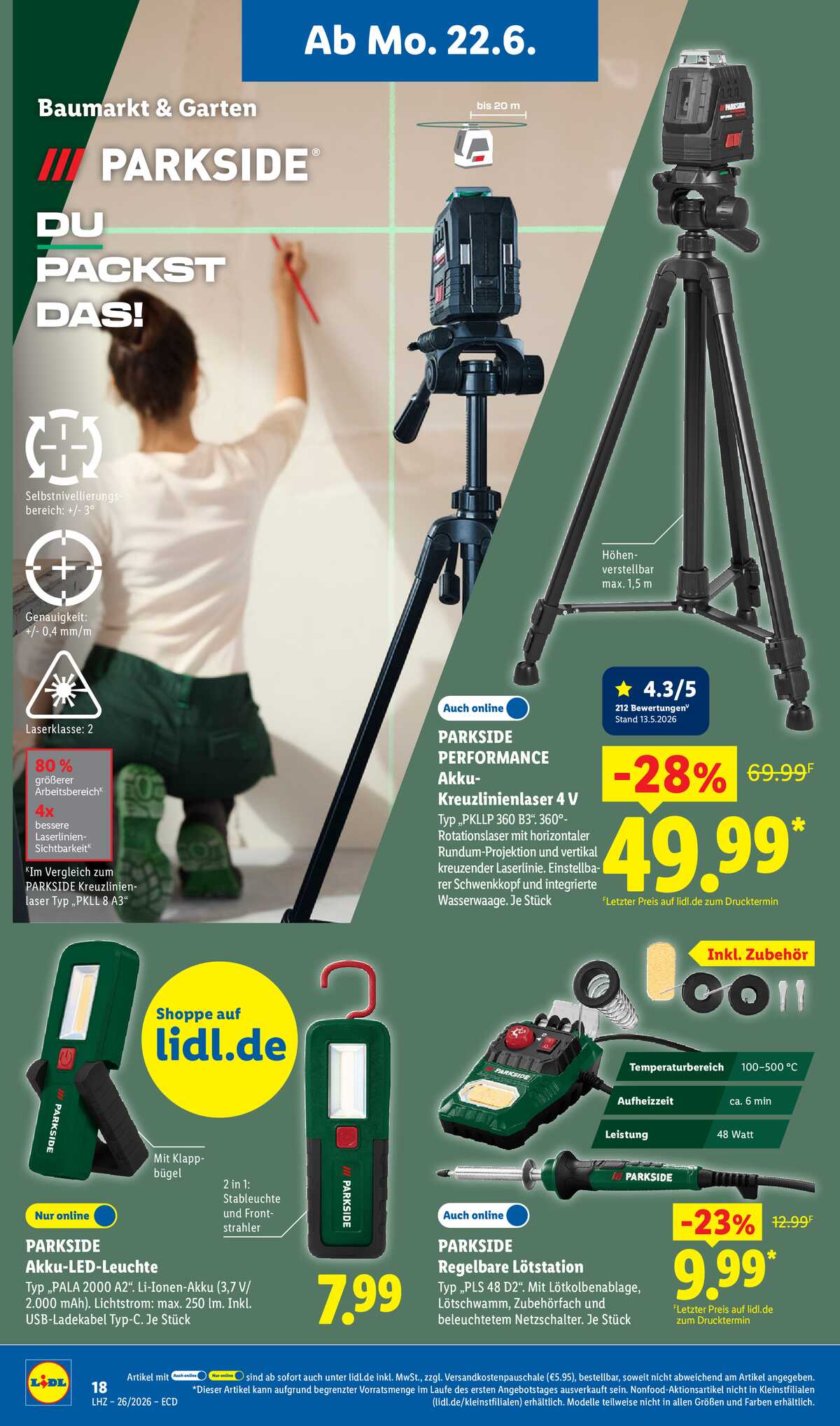 Leták Lidl Německo 22.6.-27.6.2026 strana 16