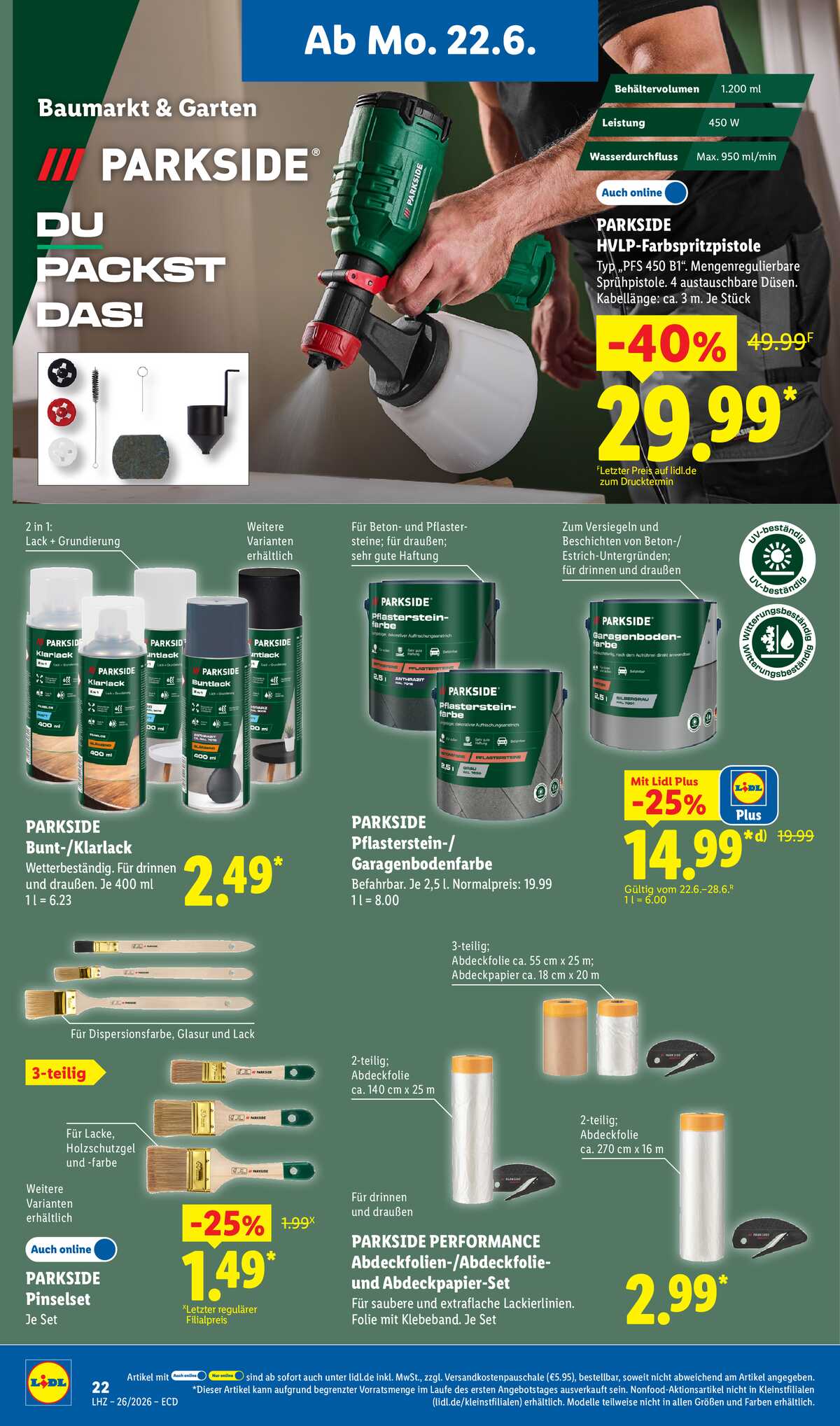 Leták Lidl Německo 22.6.-27.6.2026 strana 20