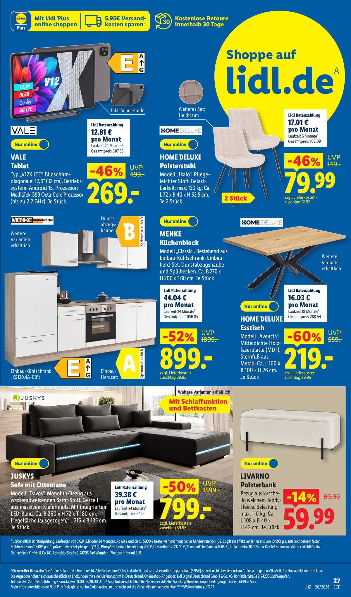 Leták Lidl Německo 22.6.-27.6.2026 strana 27