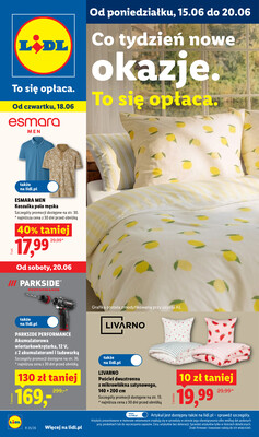 Leták Lidl Polsko 15.6.-20.6.2026 - Katalog platí od 15. června