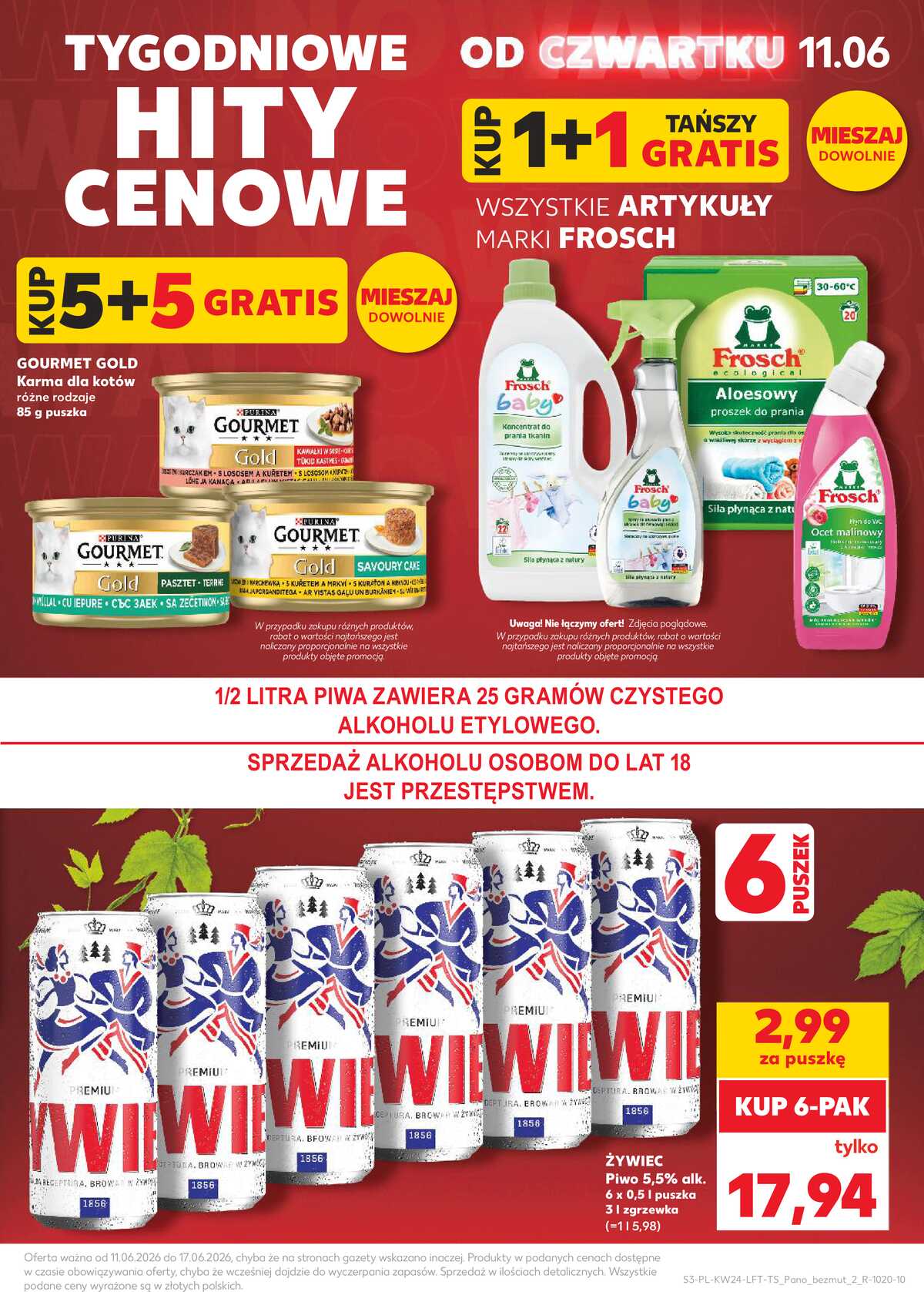 Leták Kaufland Polsko 11.6.-17.6.2026 - Týdenní zpravodaj strana 3