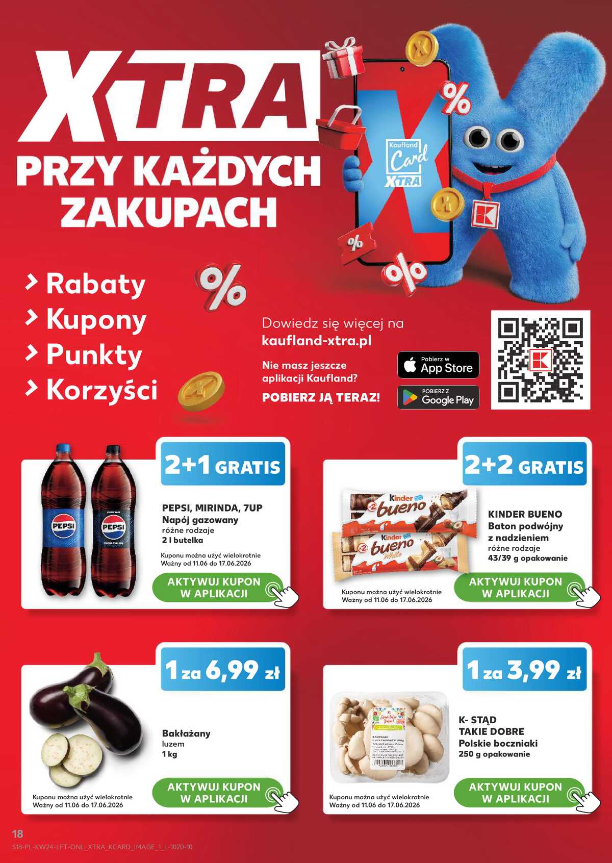 Leták Kaufland Polsko 11.6.-17.6.2026 - Týdenní zpravodaj strana 18