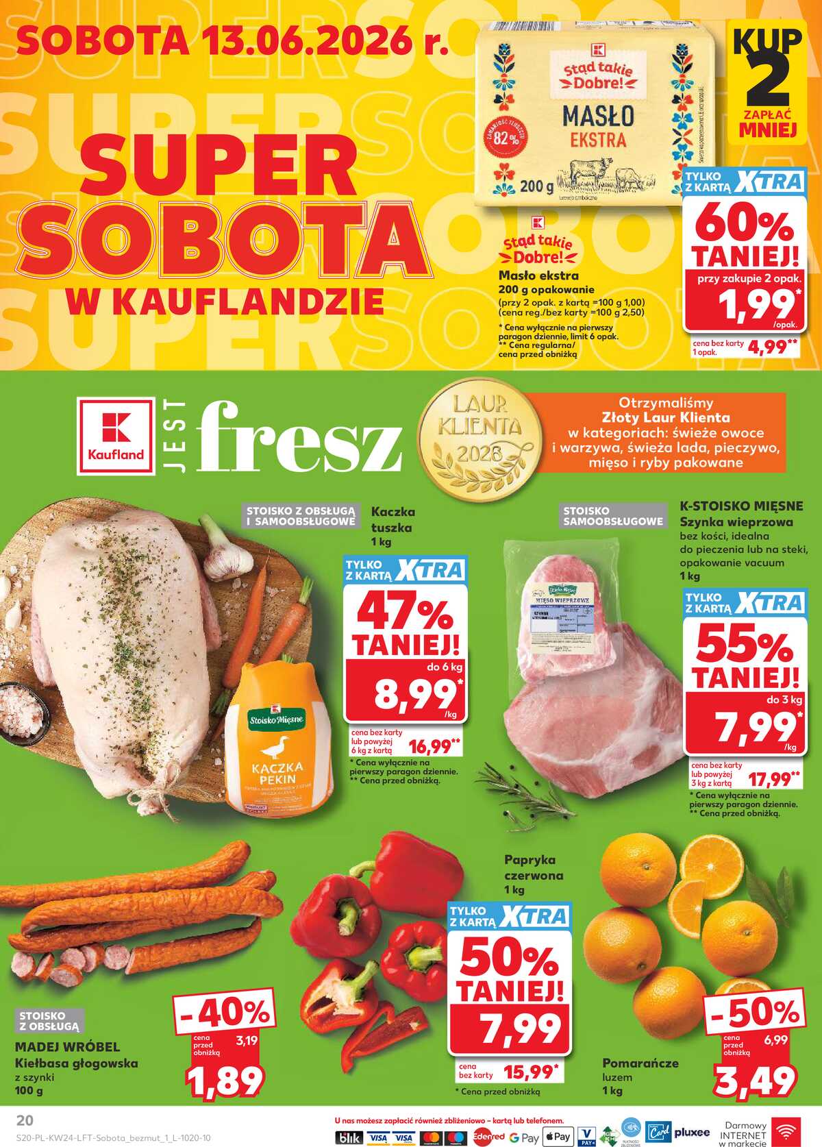 Leták Kaufland Polsko 11.6.-17.6.2026 - Týdenní zpravodaj strana 20