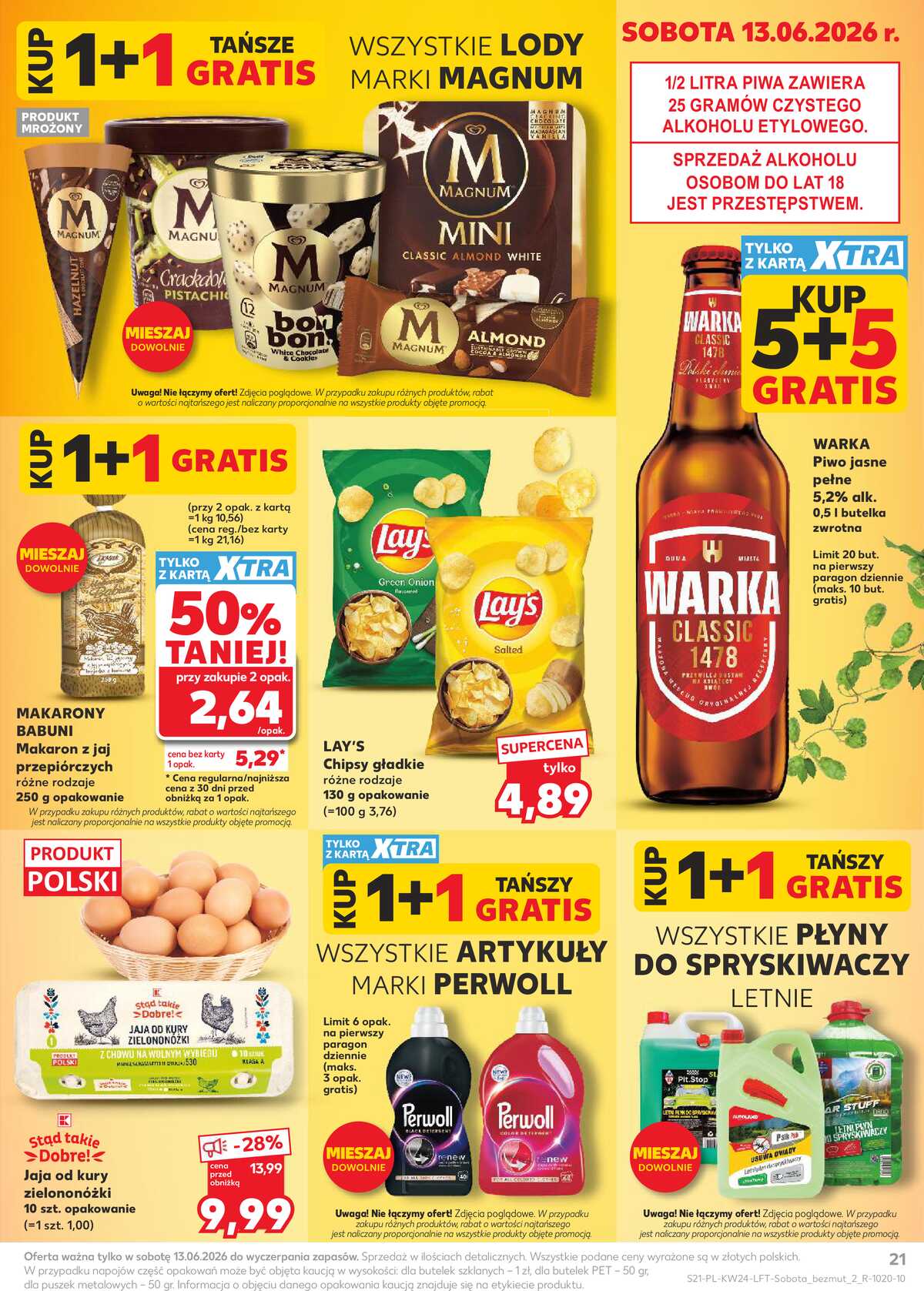 Leták Kaufland Polsko 11.6.-17.6.2026 - Týdenní zpravodaj strana 21