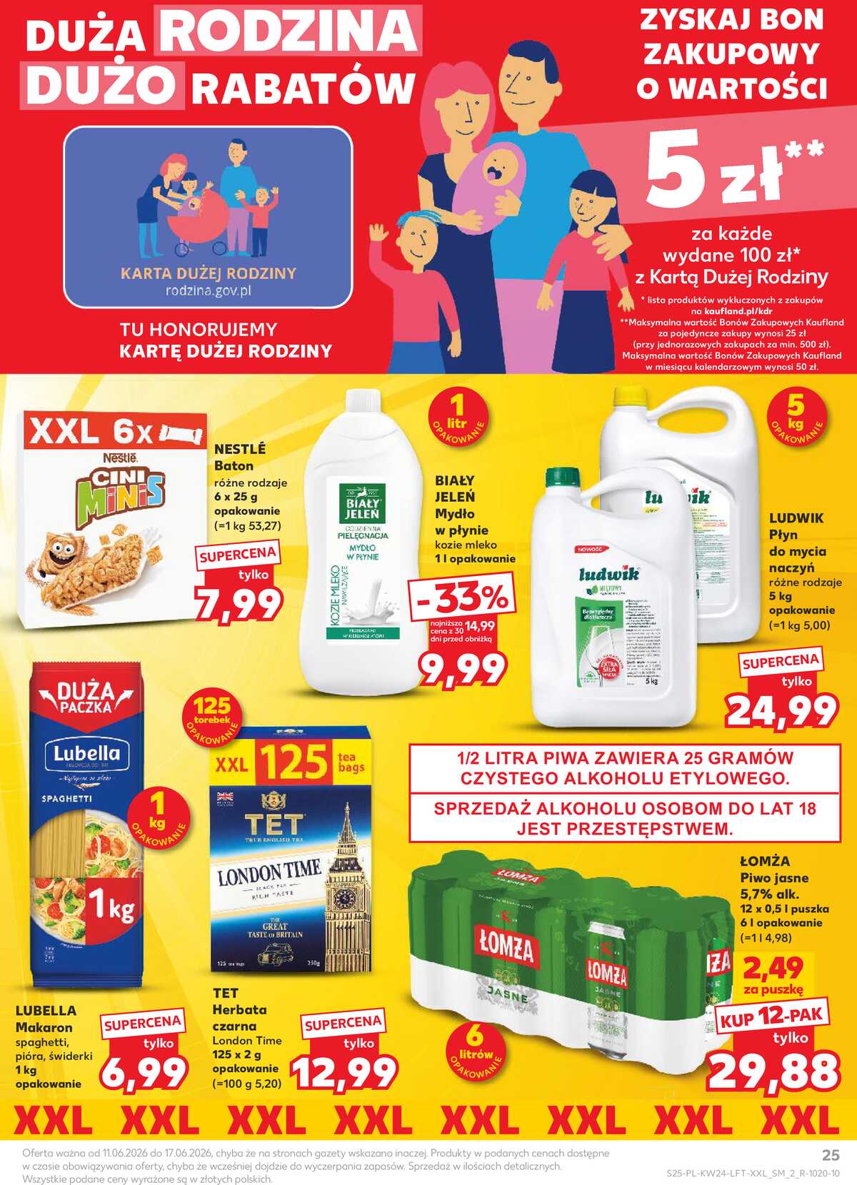 Leták Kaufland Polsko 11.6.-17.6.2026 - Týdenní zpravodaj strana 25