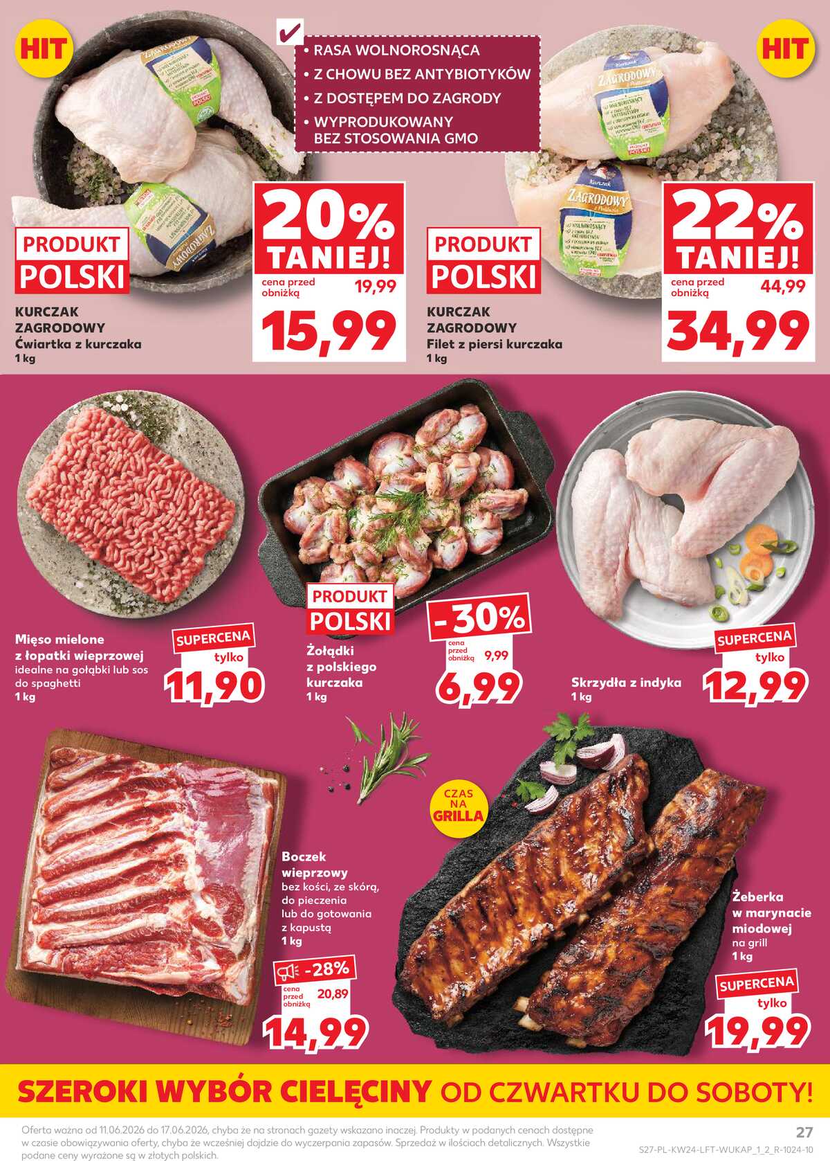 Leták Kaufland Polsko 11.6.-17.6.2026 - Týdenní zpravodaj strana 27