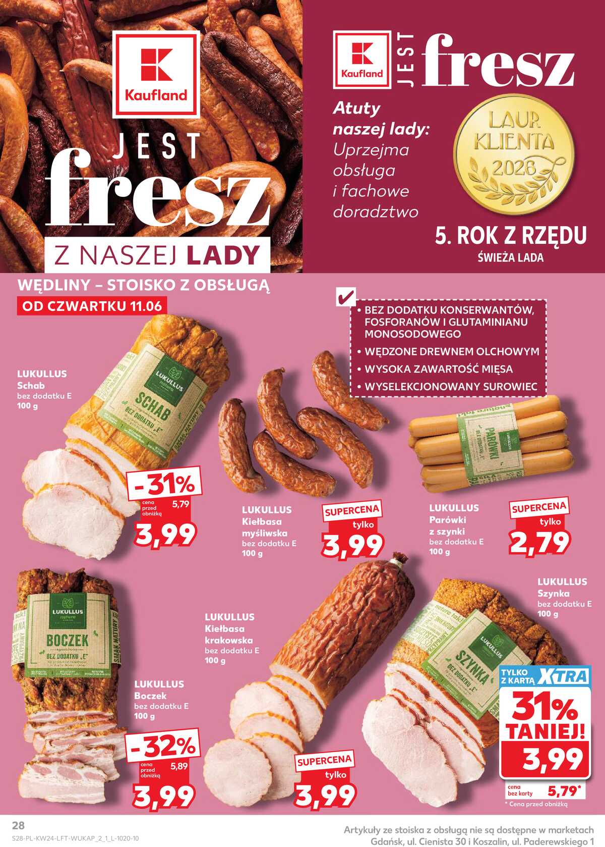 Leták Kaufland Polsko 11.6.-17.6.2026 - Týdenní zpravodaj strana 28