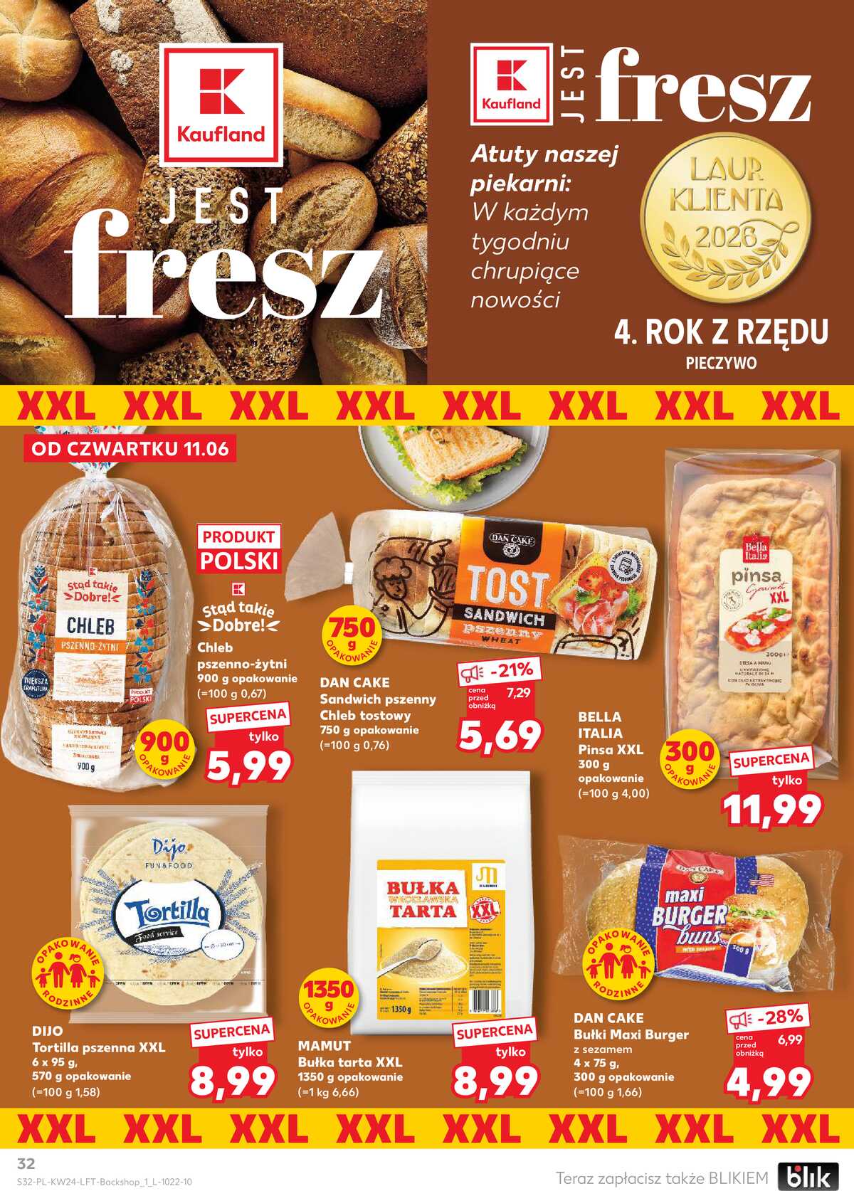 Leták Kaufland Polsko 11.6.-17.6.2026 - Týdenní zpravodaj strana 32