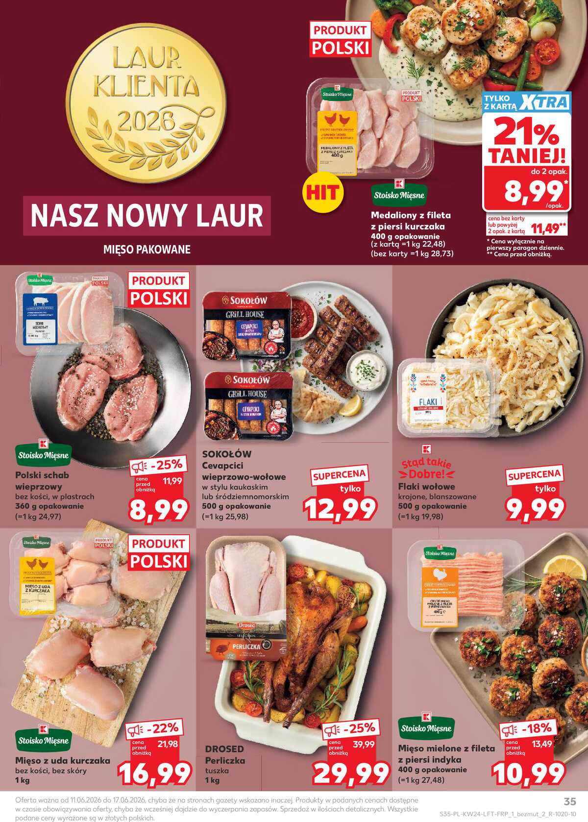 Leták Kaufland Polsko 11.6.-17.6.2026 - Týdenní zpravodaj strana 35