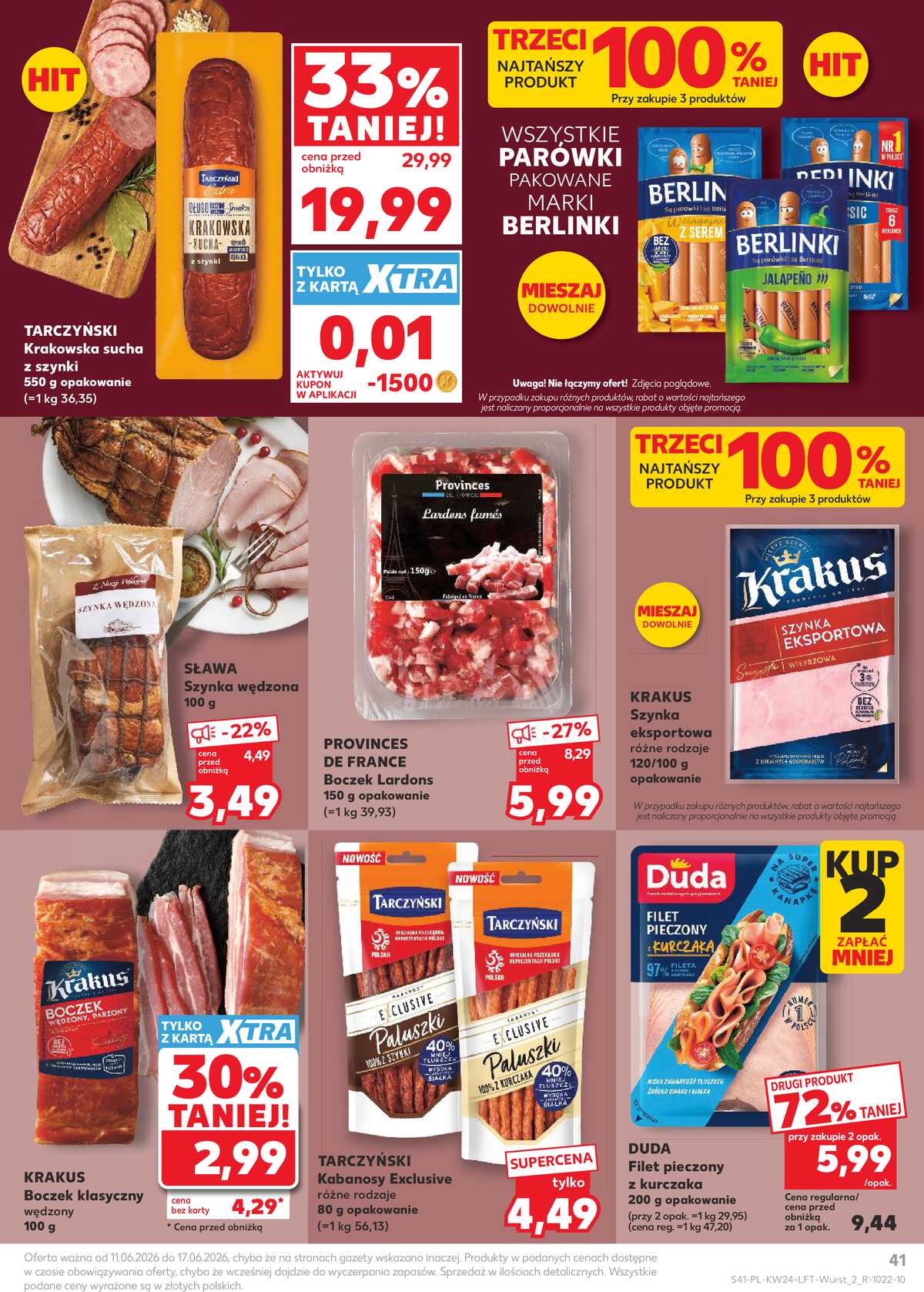 Leták Kaufland Polsko 11.6.-17.6.2026 - Týdenní zpravodaj strana 41