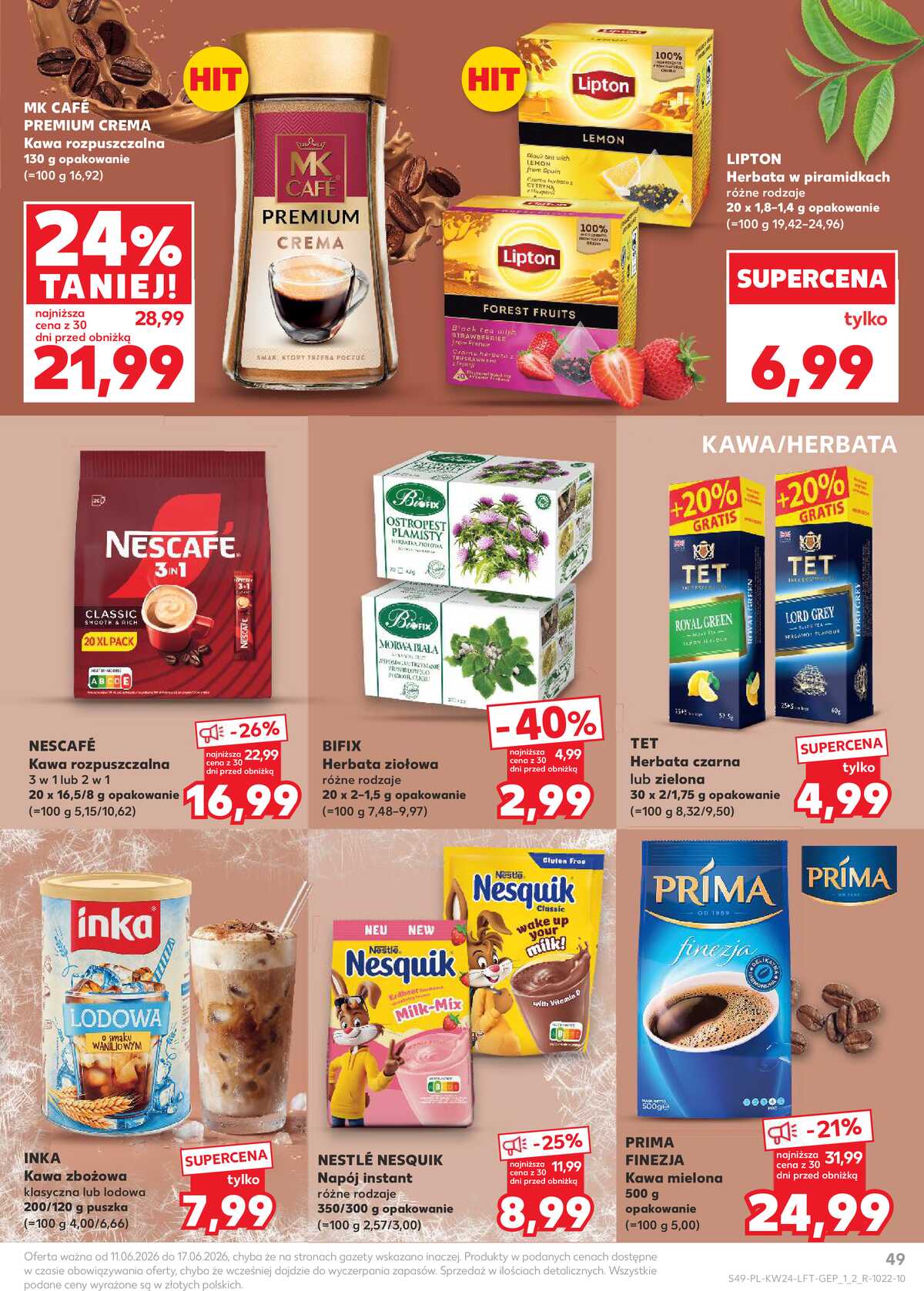 Leták Kaufland Polsko 11.6.-17.6.2026 - Týdenní zpravodaj strana 49
