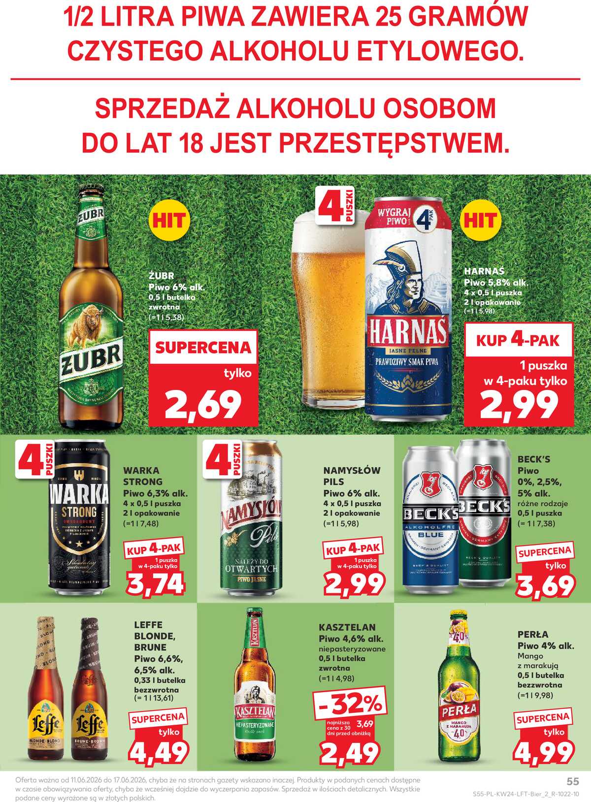 Leták Kaufland Polsko 11.6.-17.6.2026 - Týdenní zpravodaj strana 55
