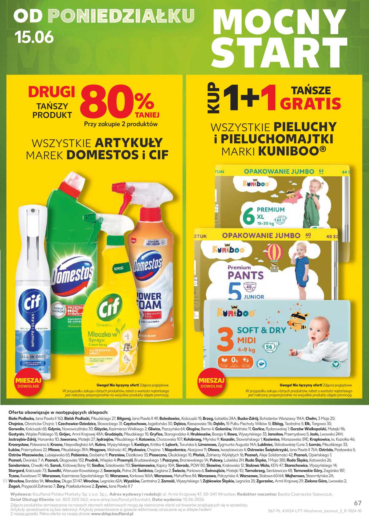 Leták Kaufland Polsko 11.6.-17.6.2026 - Týdenní zpravodaj strana 67