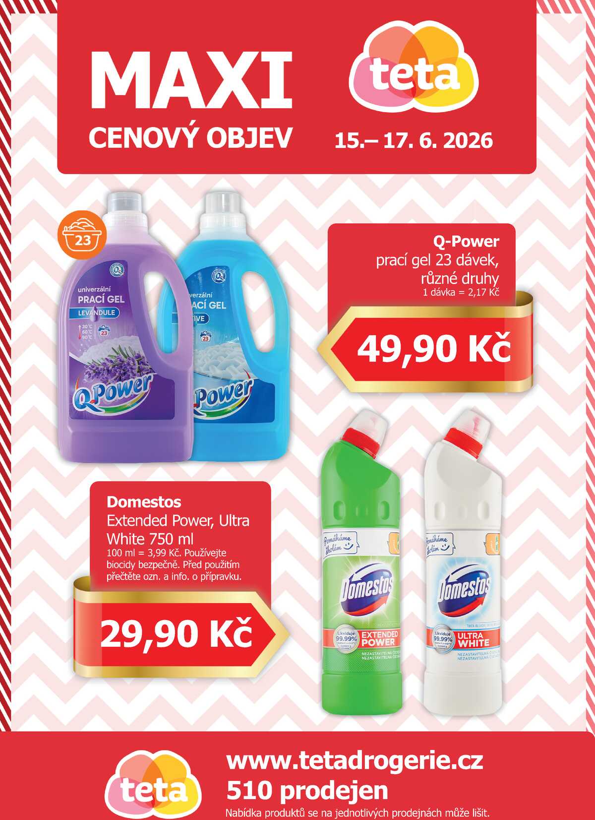 Teta drogerie Maxi cenový objev od 15.6. do 17.6.2026 strana 1