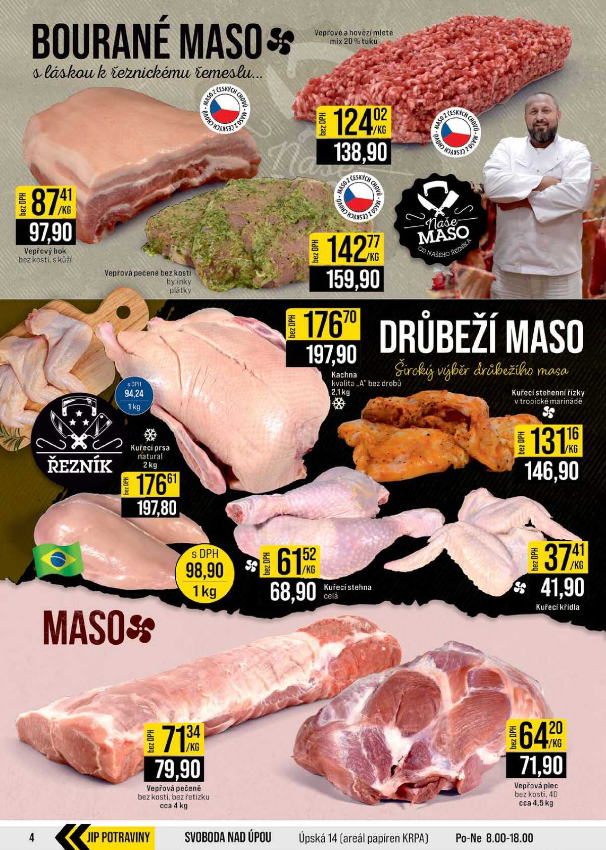 JIP Cash & Carry Brno, Praha, Ostrava, Jilemnice, Pardubice, Ostrava, Karlovy Vary, Olomouc a Zlín od 10.6. do 16.6.2026 strana 4