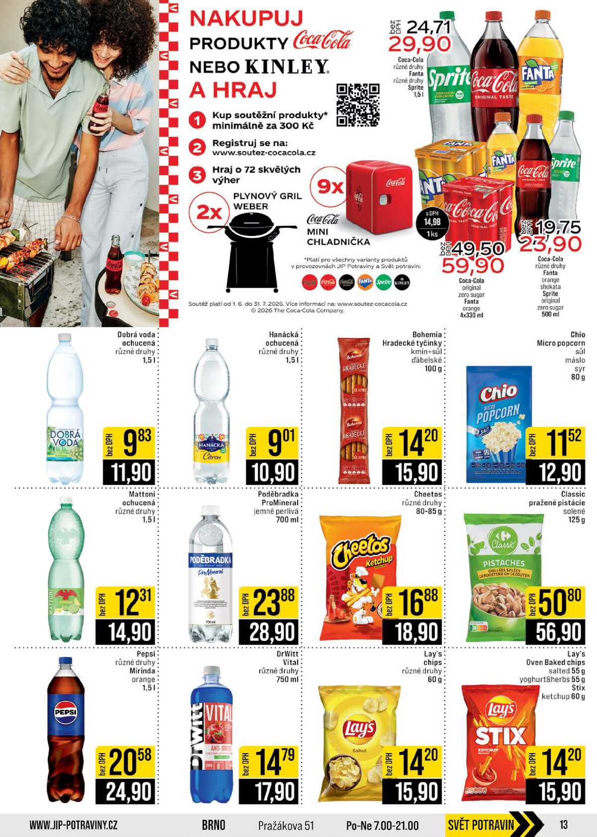 JIP Cash & Carry Brno, Praha, Ostrava, Jilemnice, Pardubice, Ostrava, Karlovy Vary, Olomouc a Zlín od 10.6. do 16.6.2026 strana 13