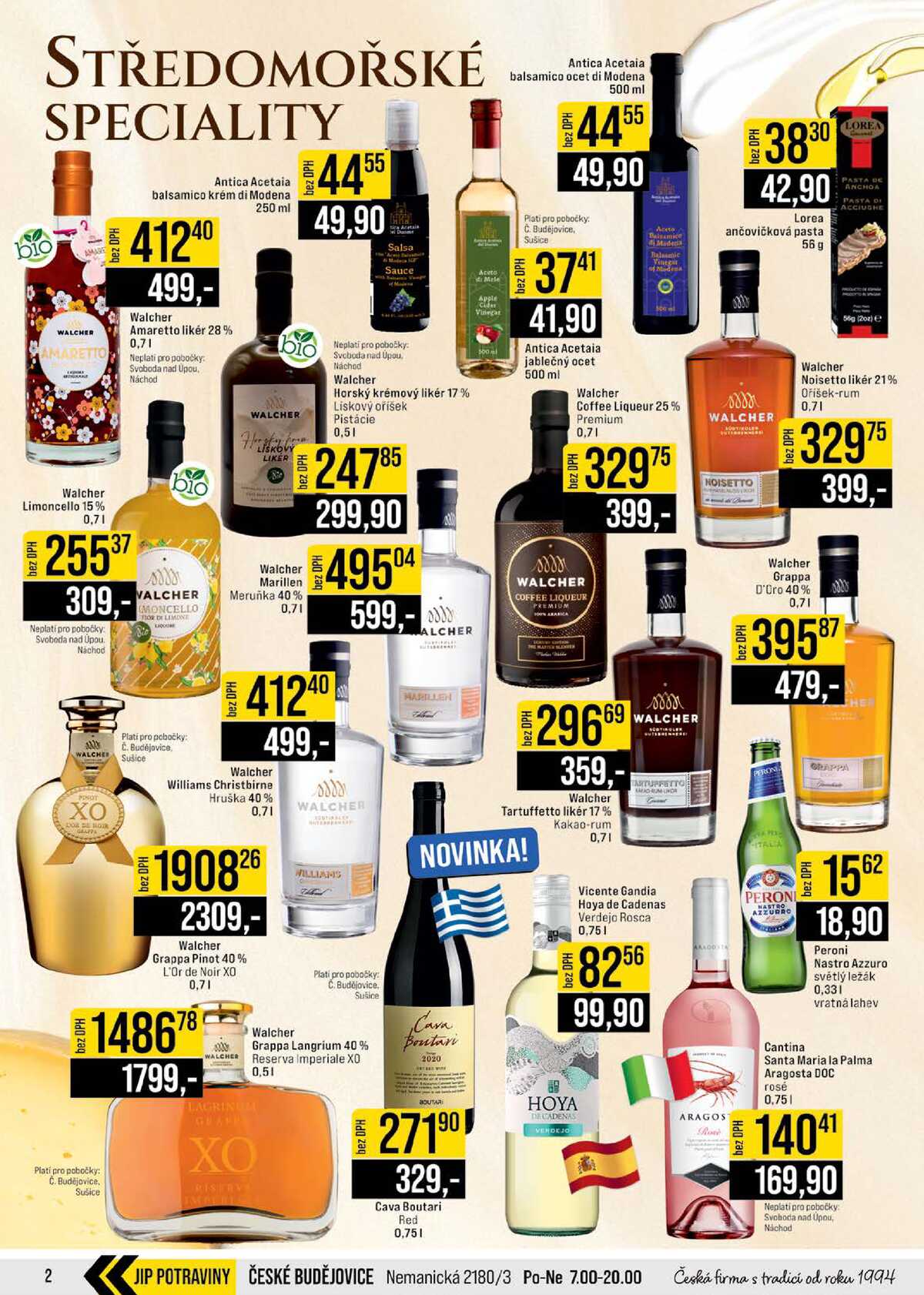 JIP Cash & Carry České Budějovice, Most, Náchod, Polička, Sušice a Svoboda nad Úpou od 10.6. do 16.6.2026 strana 2