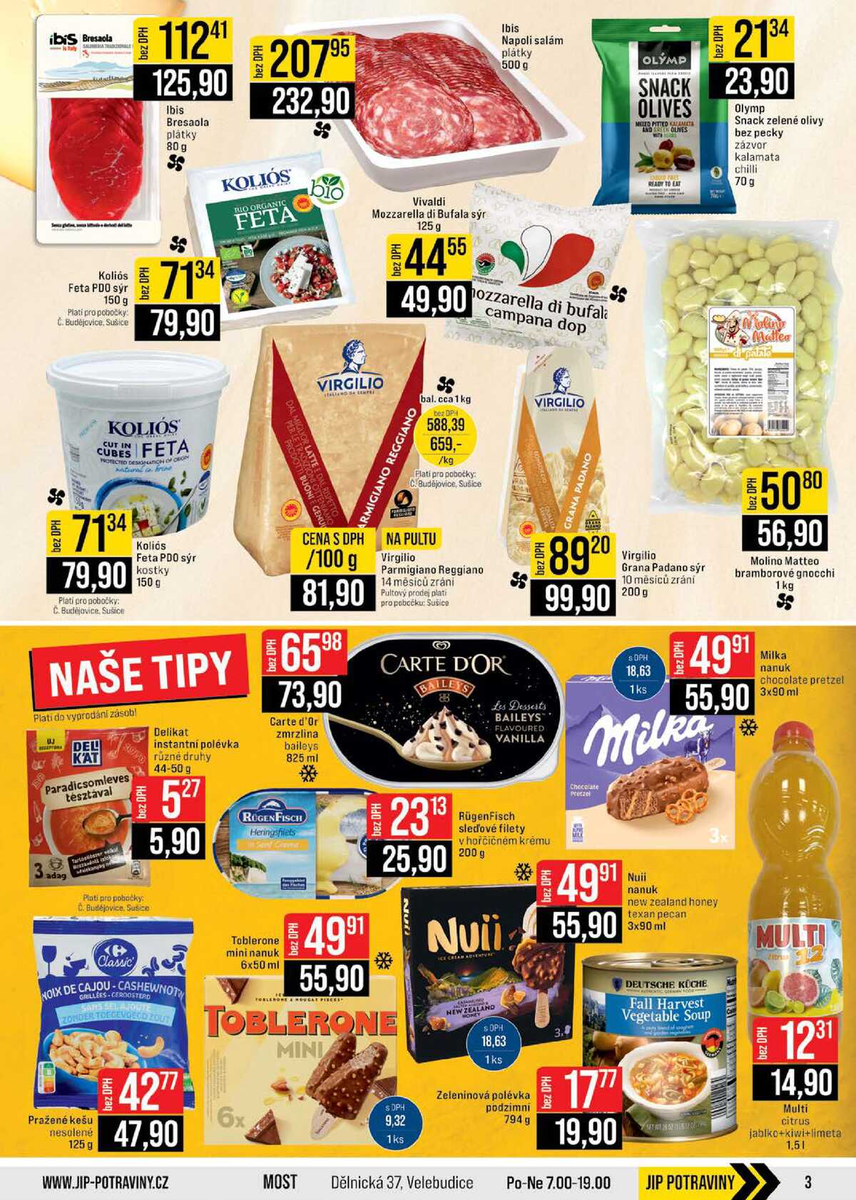 JIP Cash & Carry České Budějovice, Most, Náchod, Polička, Sušice a Svoboda nad Úpou od 10.6. do 16.6.2026 strana 3