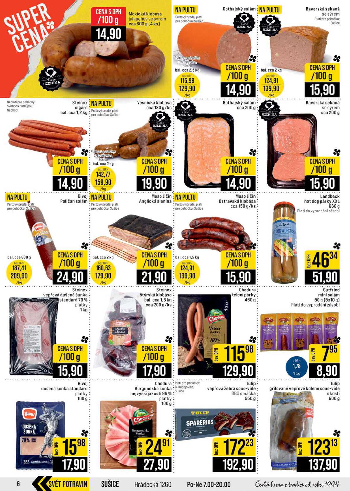 JIP Cash & Carry České Budějovice, Most, Náchod, Polička, Sušice a Svoboda nad Úpou od 10.6. do 16.6.2026 strana 6