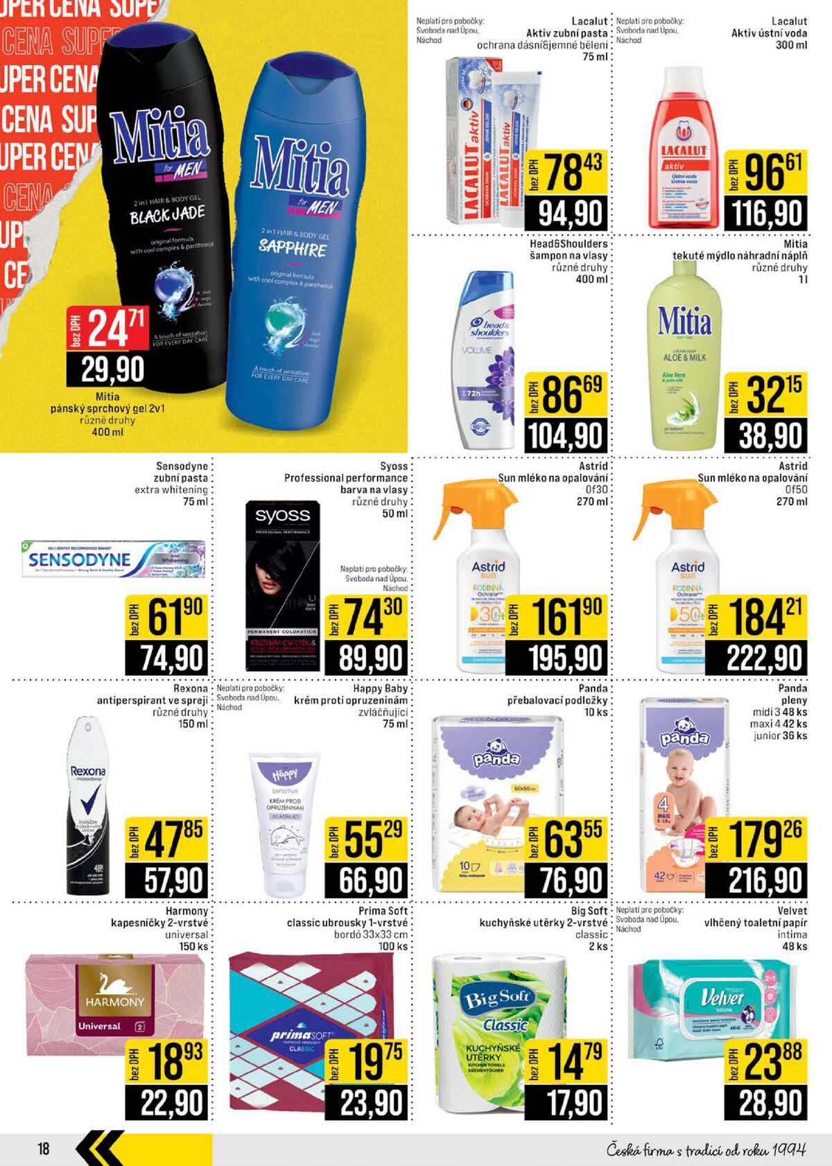JIP Cash & Carry České Budějovice, Most, Náchod, Polička, Sušice a Svoboda nad Úpou od 10.6. do 16.6.2026 strana 18