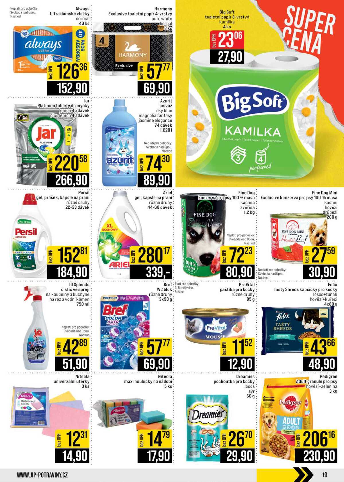 JIP Cash & Carry České Budějovice, Most, Náchod, Polička, Sušice a Svoboda nad Úpou od 10.6. do 16.6.2026 strana 19