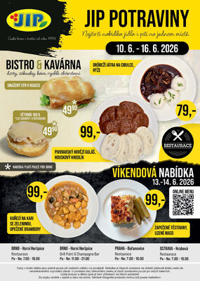 JIP Cash & Carry České Budějovice, Most, Náchod, Polička, Sušice a Svoboda nad Úpou od 10.6. do 16.6.2026