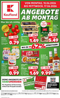 Leták Kaufland Německo 15.6.-17.6.2026