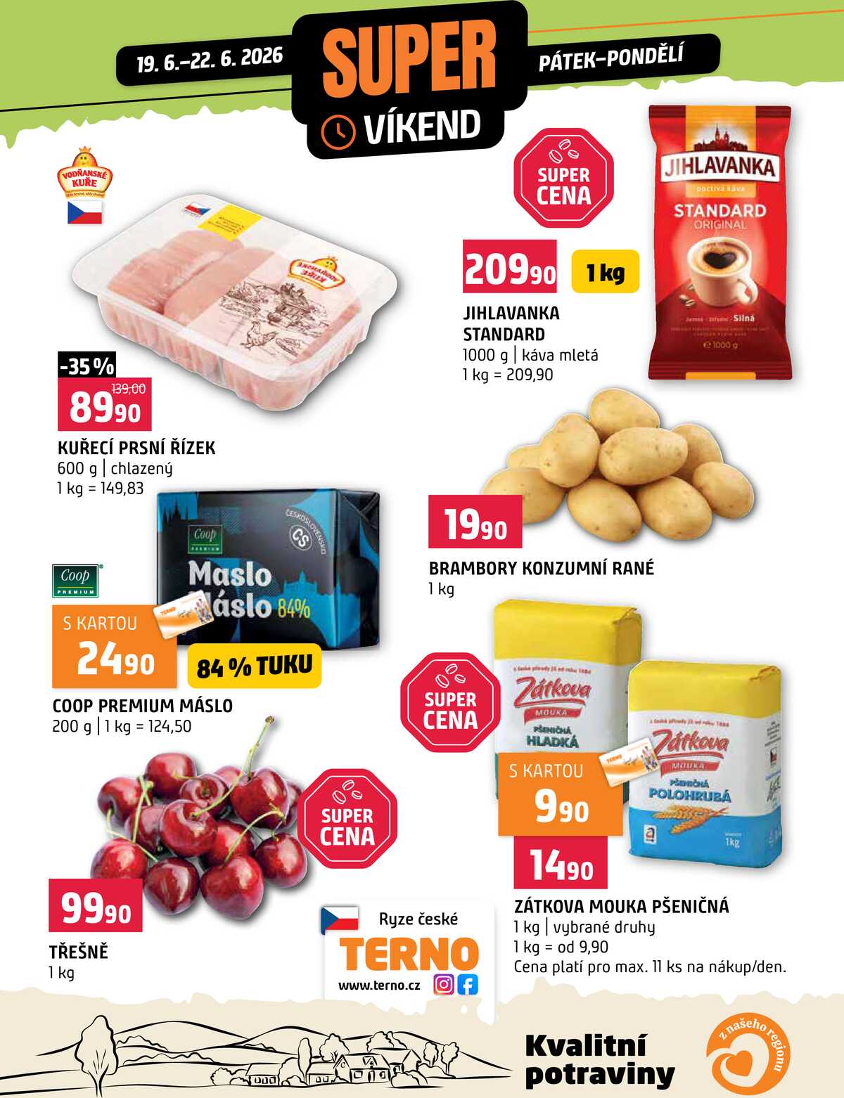 Terno Víkendová akce od 19.6. do 22.6.2026 strana 1