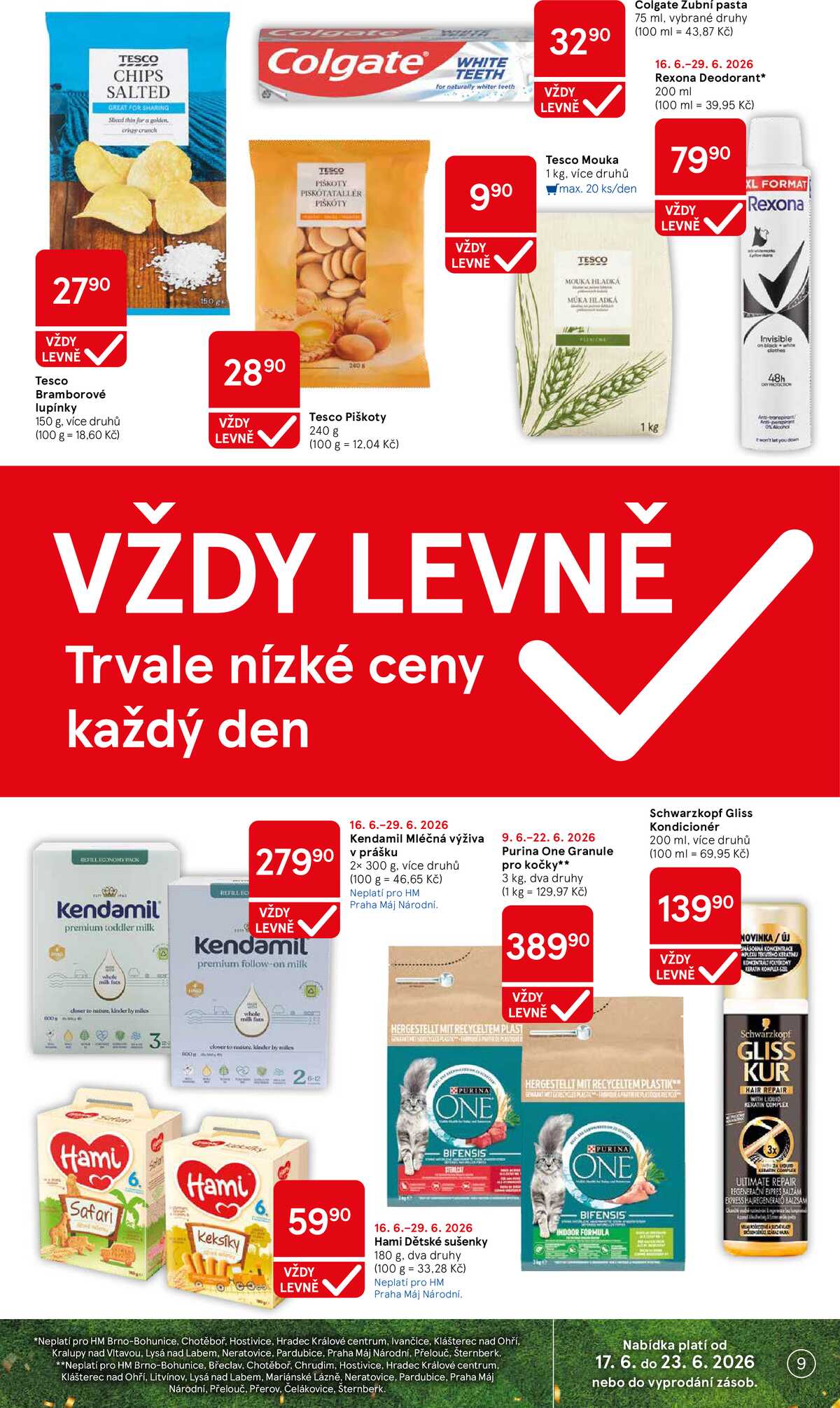 Tesco malé hypermarkety od 17.6. do 23.6.2026 strana 9
