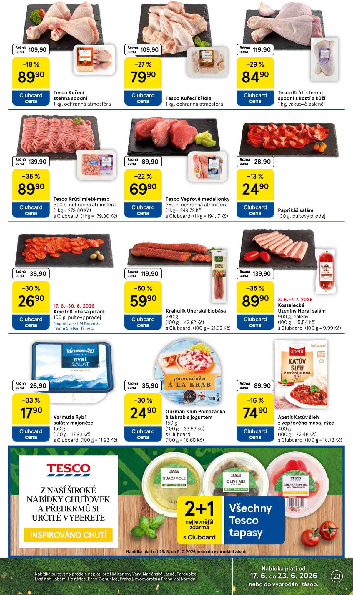 Tesco malé hypermarkety od 17.6. do 23.6.2026 strana 23
