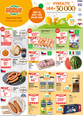 Akční leták Globus 17.6. - 23.6.2026 - Globus Praha - Centrum Černý Most
