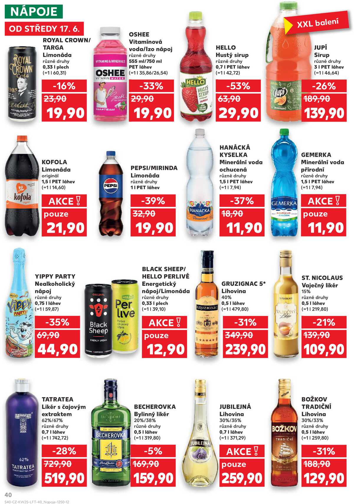 Kaufland 17.6. - 23.6. - Kaufland - Tábor strana 40