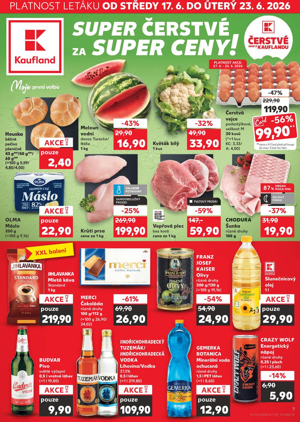 Kaufland 17.6. - 23.6. - Kaufland - Prostějov (Olomoucká)